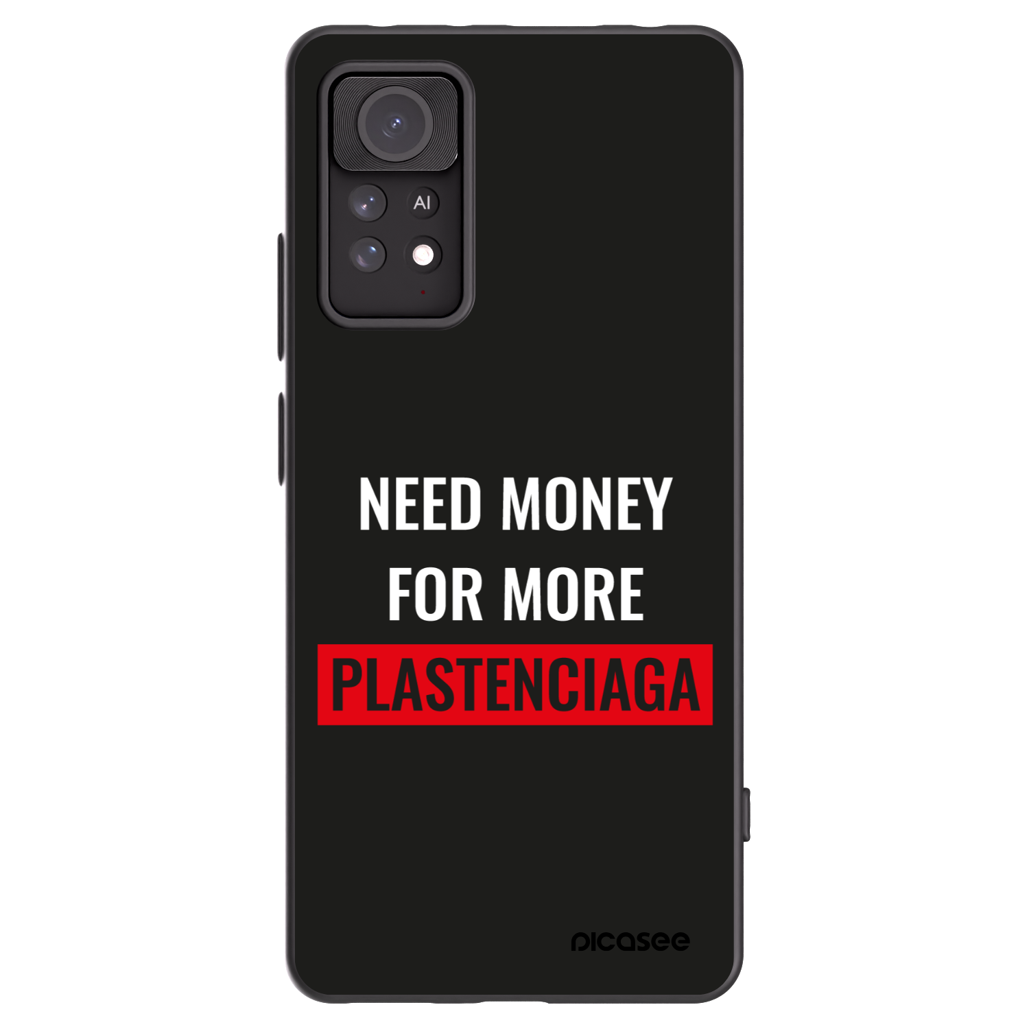 Picasee crna silikonska maskica za Xiaomi Redmi Note 11 Pro 5G - More PLASTENCIAGA