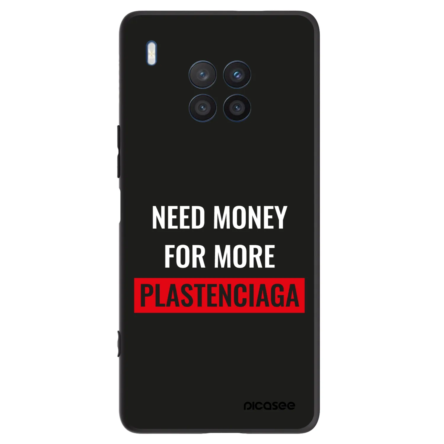 Picasee crna silikonska maskica za Honor 50 Lite - More PLASTENCIAGA
