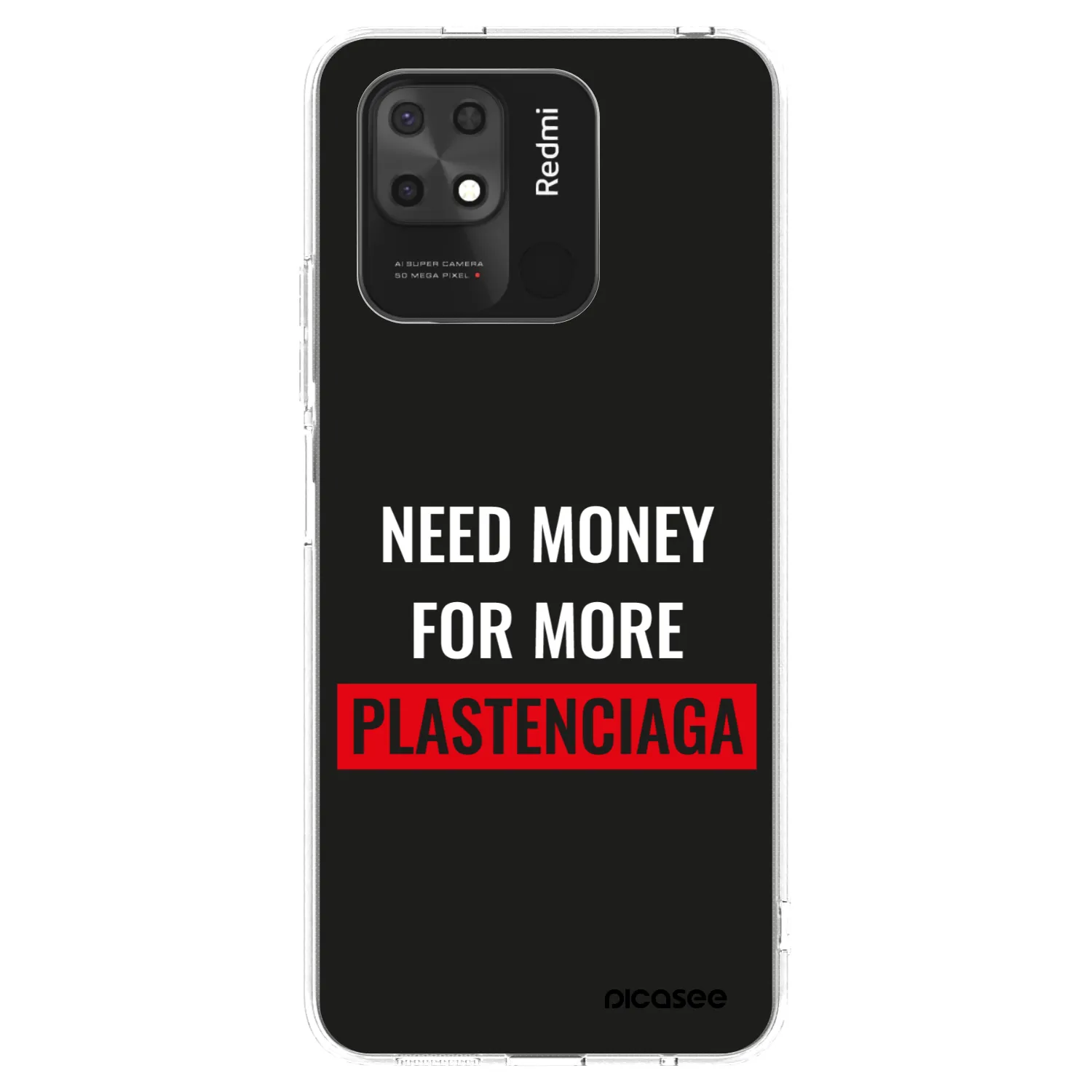 Picasee silikonska prozirna maskica za Xiaomi Redmi 10C - More PLASTENCIAGA