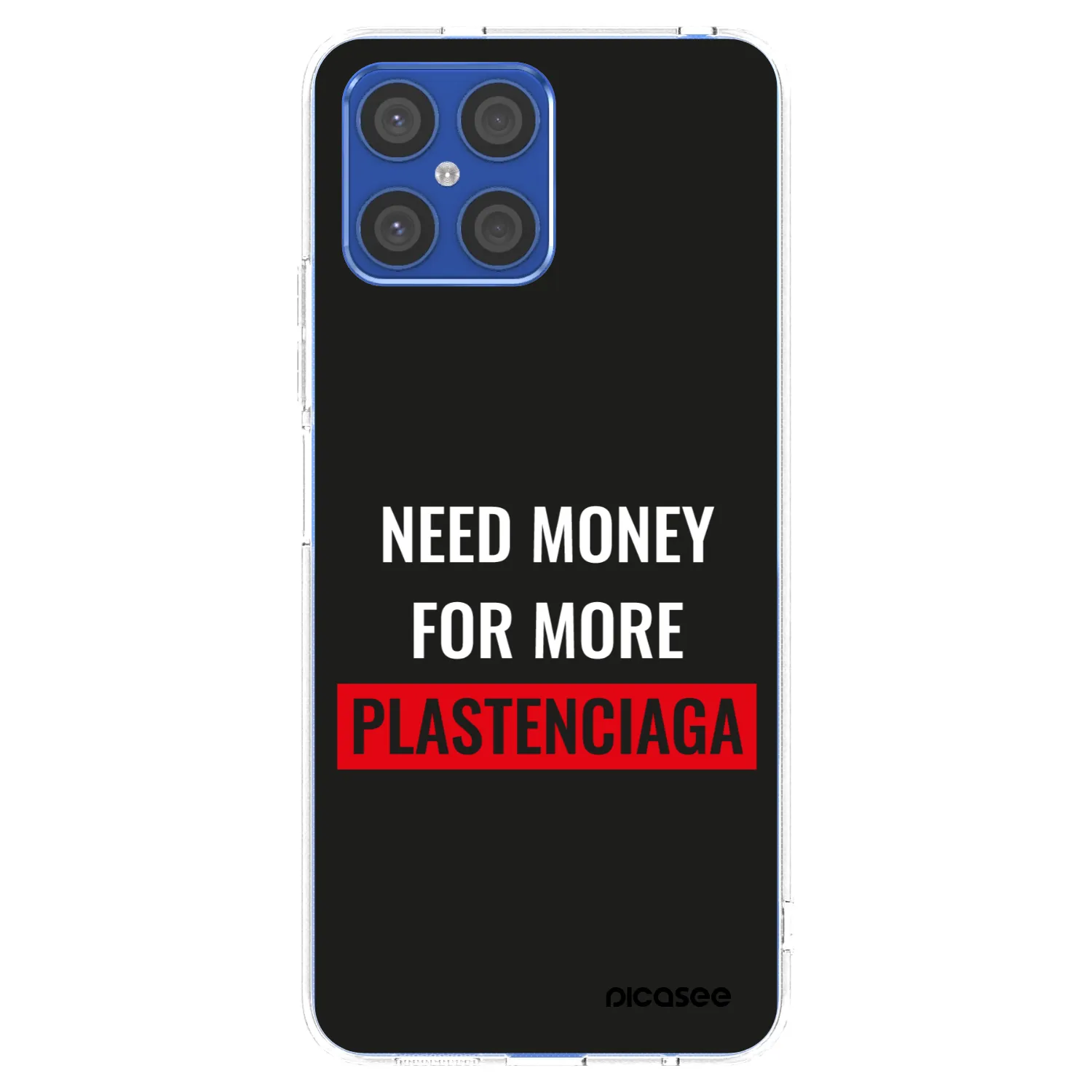 Picasee silikonska prozirna maskica za Honor X8 4G - More PLASTENCIAGA