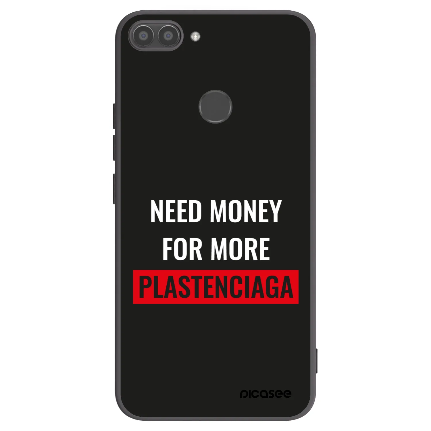 Picasee crna silikonska maskica za Huawei P Smart - More PLASTENCIAGA