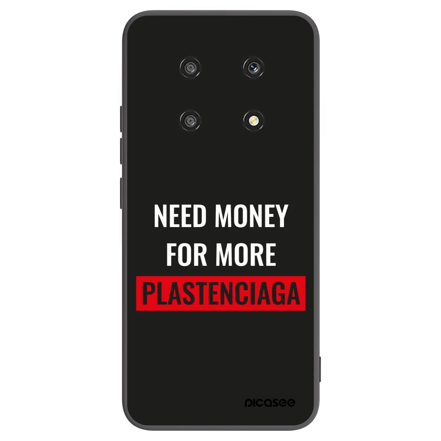 Picasee crna silikonska maskica za Honor Magic4 Lite 5G - More PLASTENCIAGA