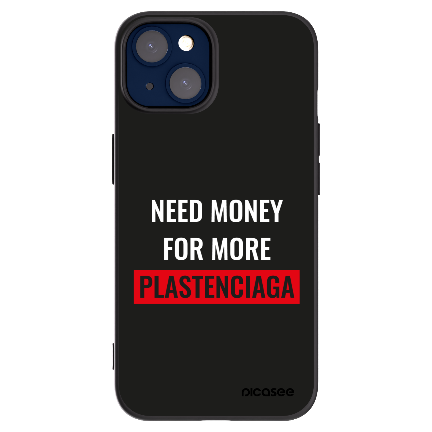 Picasee crna silikonska maskica za Apple iPhone 14 - More PLASTENCIAGA