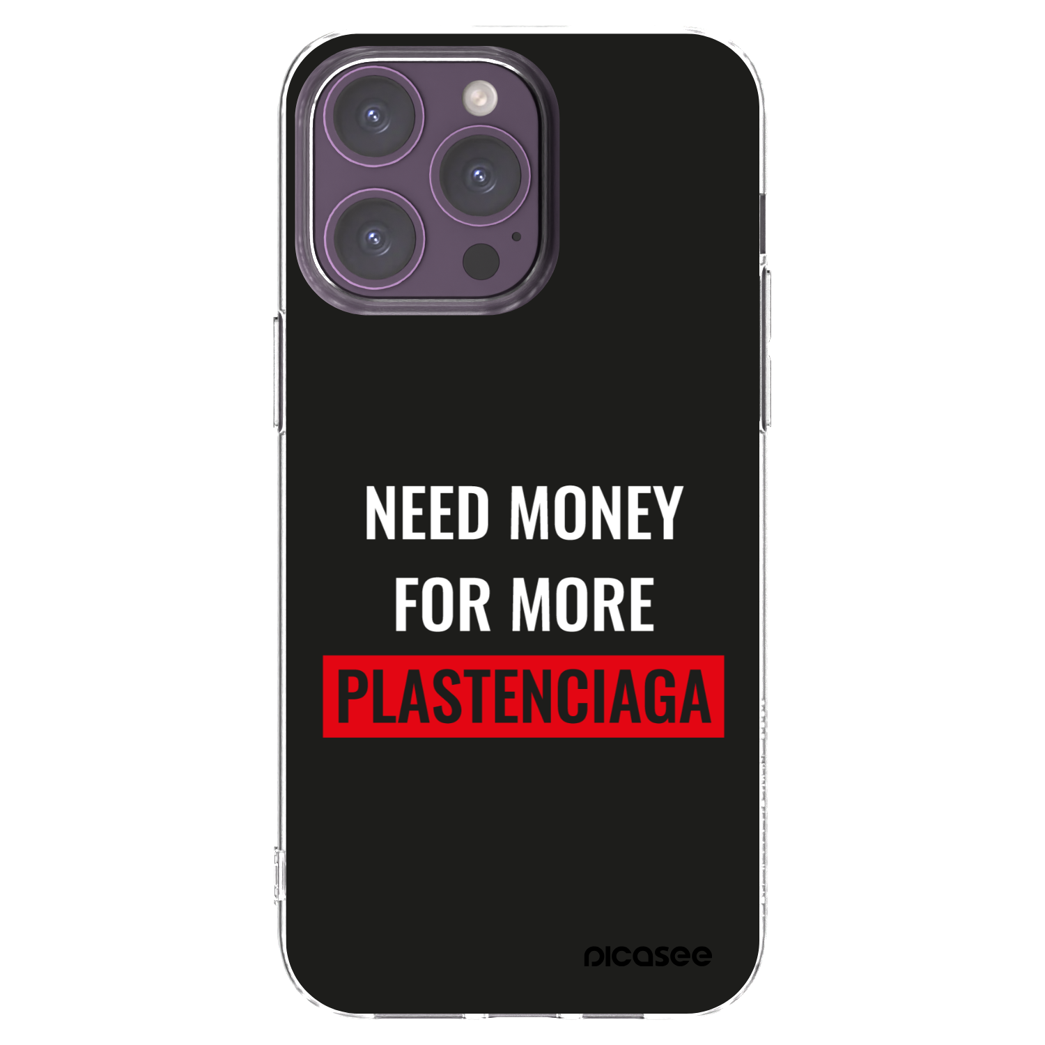 Picasee silikonska prozirna maskica za Apple iPhone 14 Pro Max - More PLASTENCIAGA