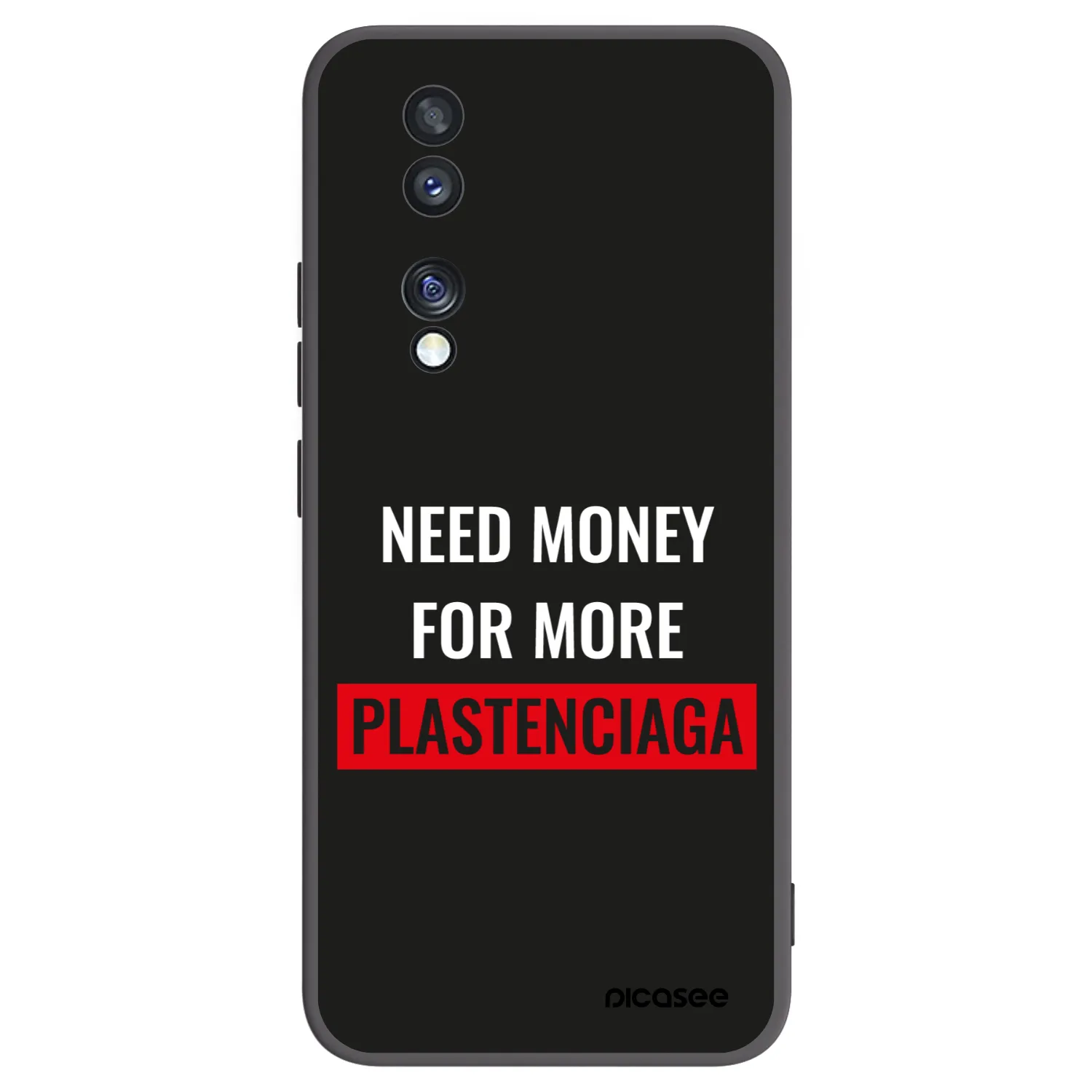 Picasee crna silikonska maskica za Honor 70 - More PLASTENCIAGA