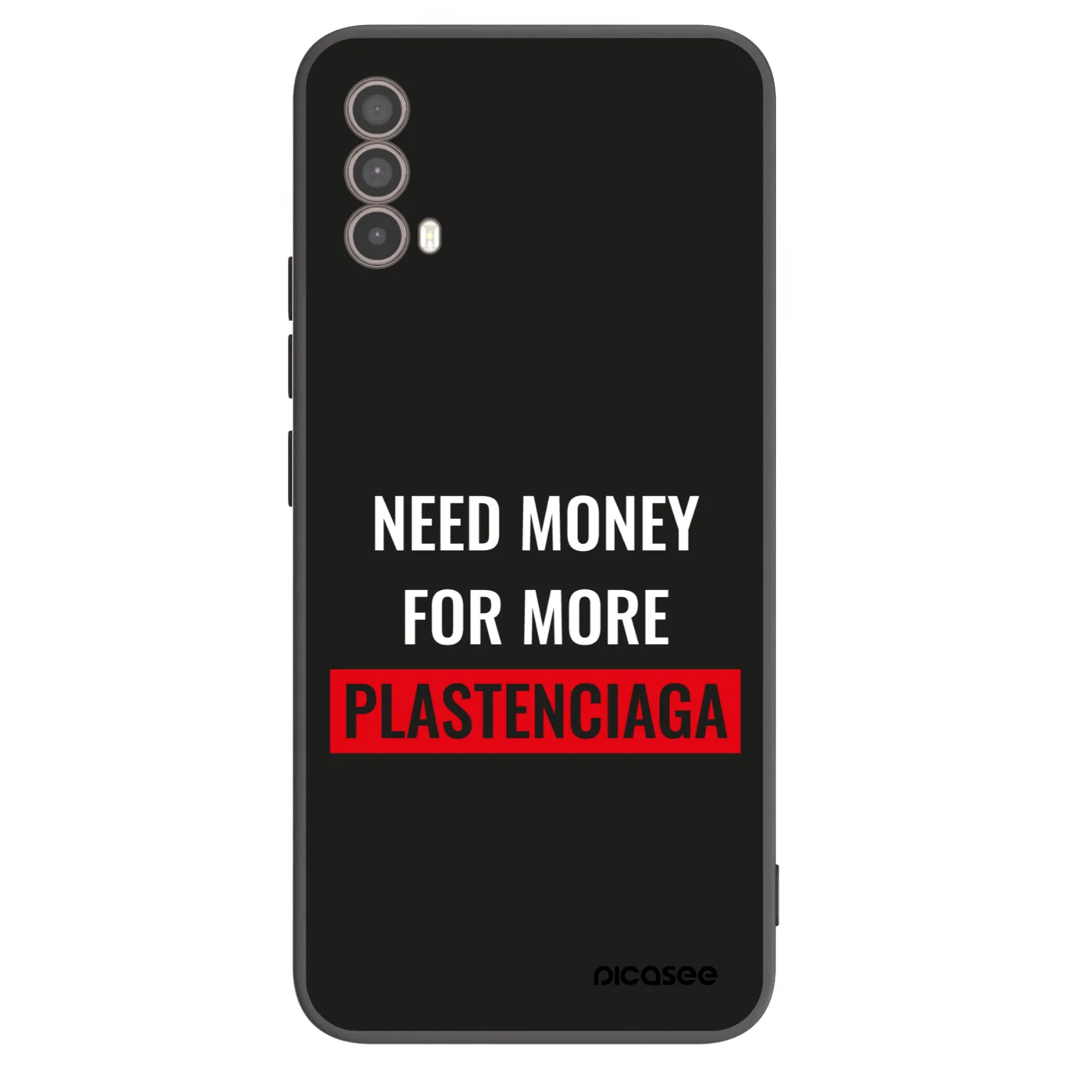 Picasee crna silikonska maskica za Motorola Moto E40 - More PLASTENCIAGA