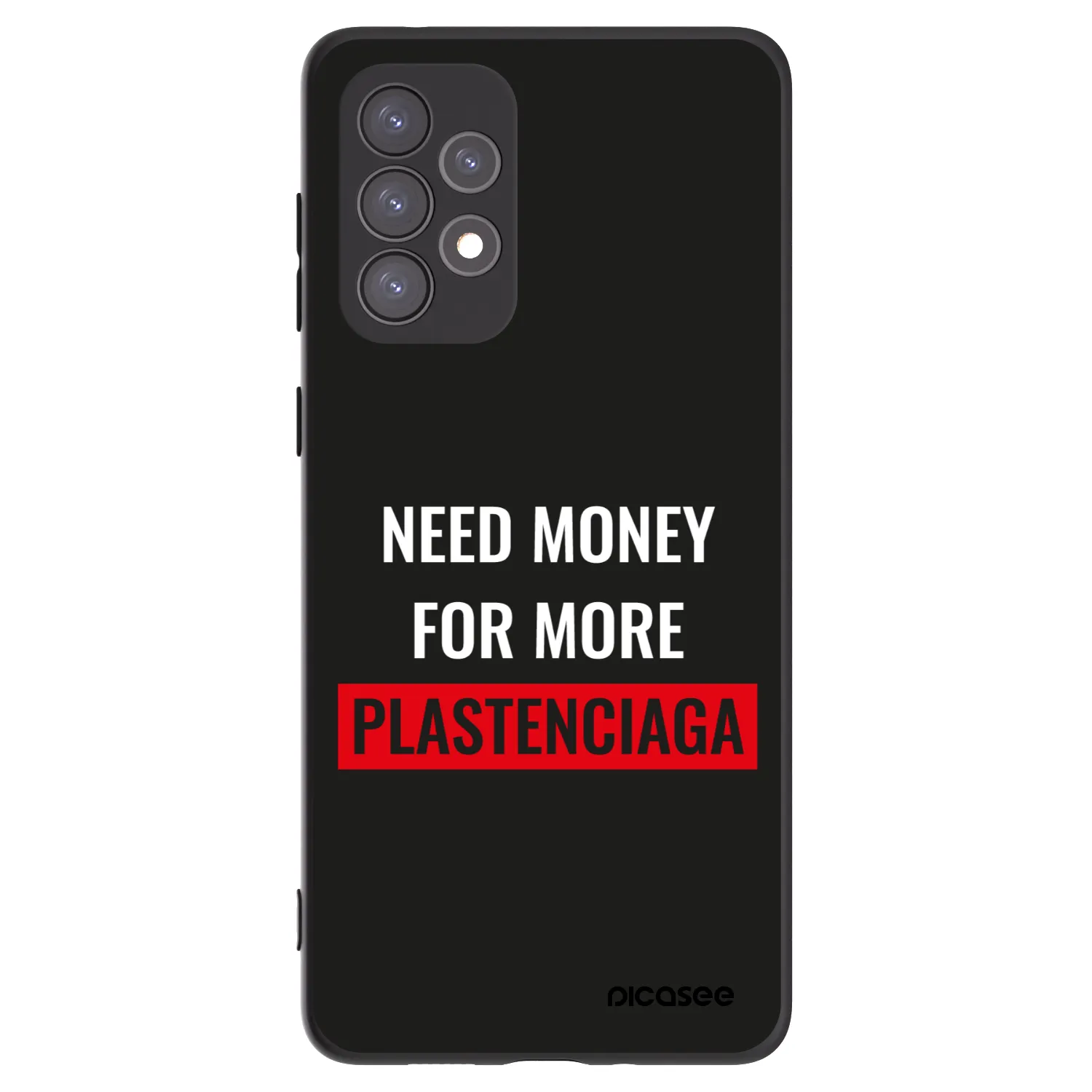 Picasee crna silikonska maskica za Samsung Galaxy A73 5G - More PLASTENCIAGA