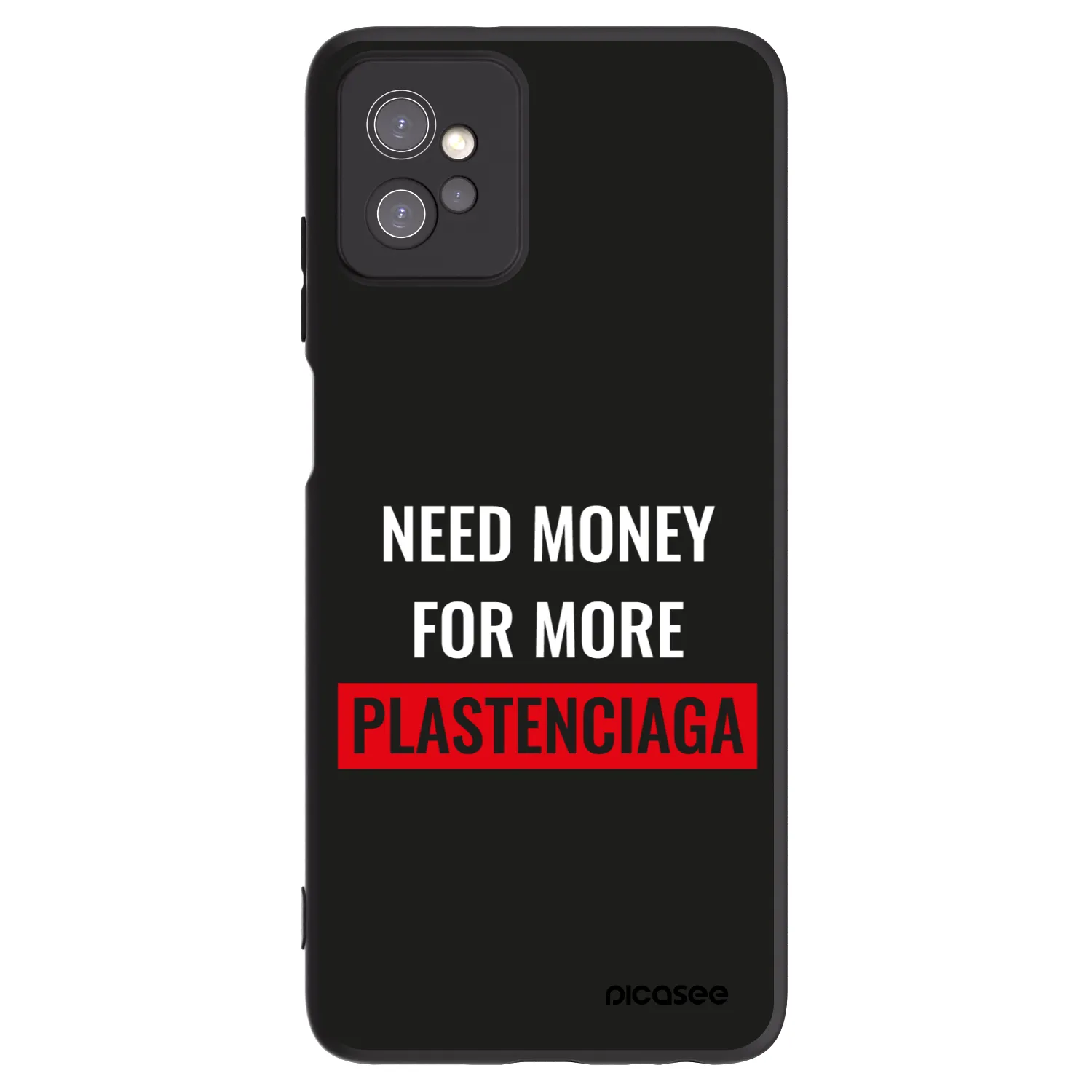 Picasee crna silikonska maskica za Motorola Moto G32 - More PLASTENCIAGA