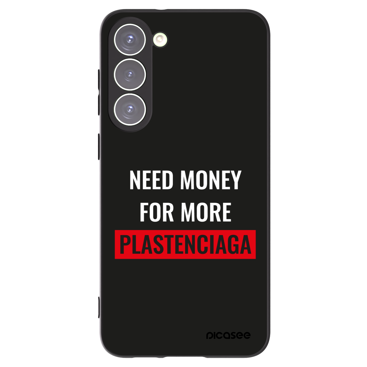 Picasee crna silikonska maskica za Samsung Galaxy S23+ 5G - More PLASTENCIAGA