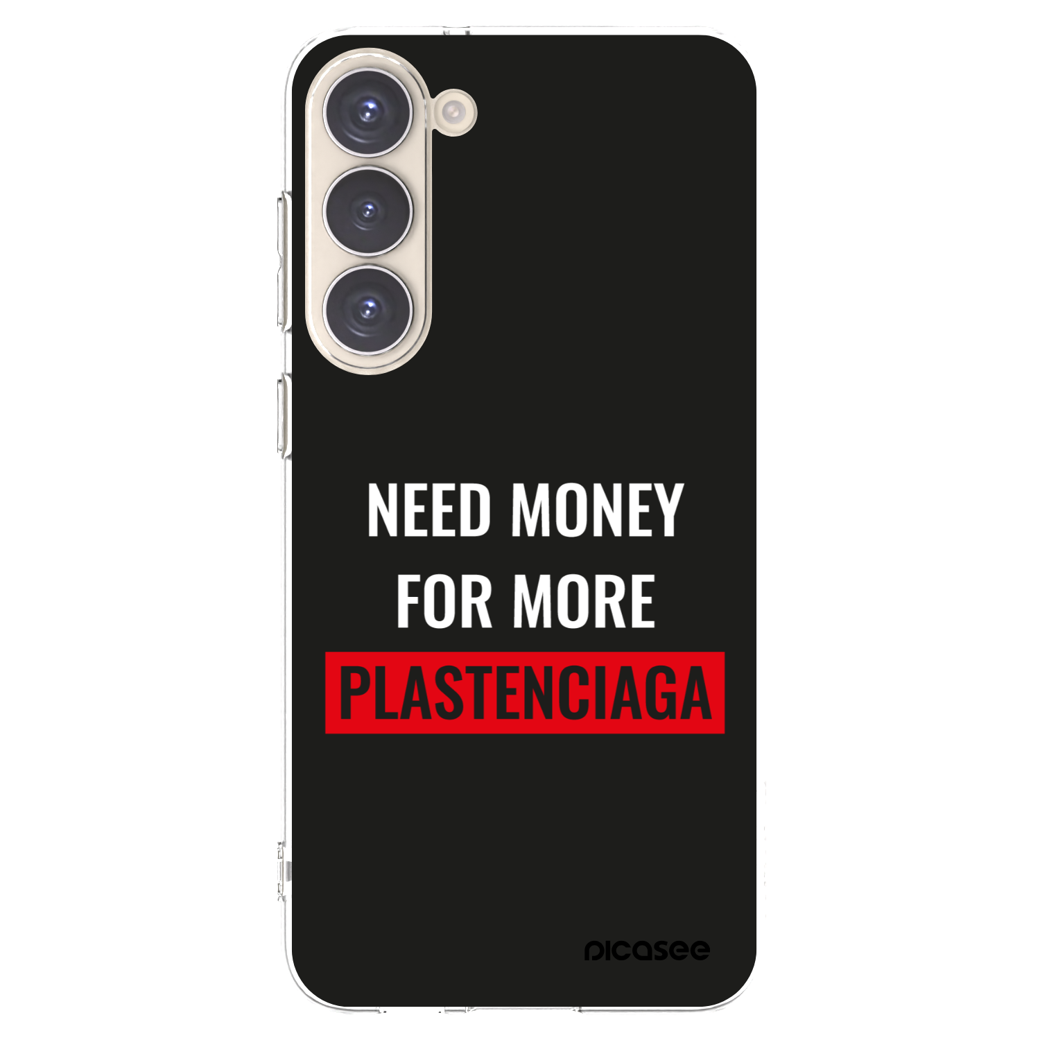Picasee silikonska prozirna maskica za Samsung Galaxy S23+ 5G - More PLASTENCIAGA