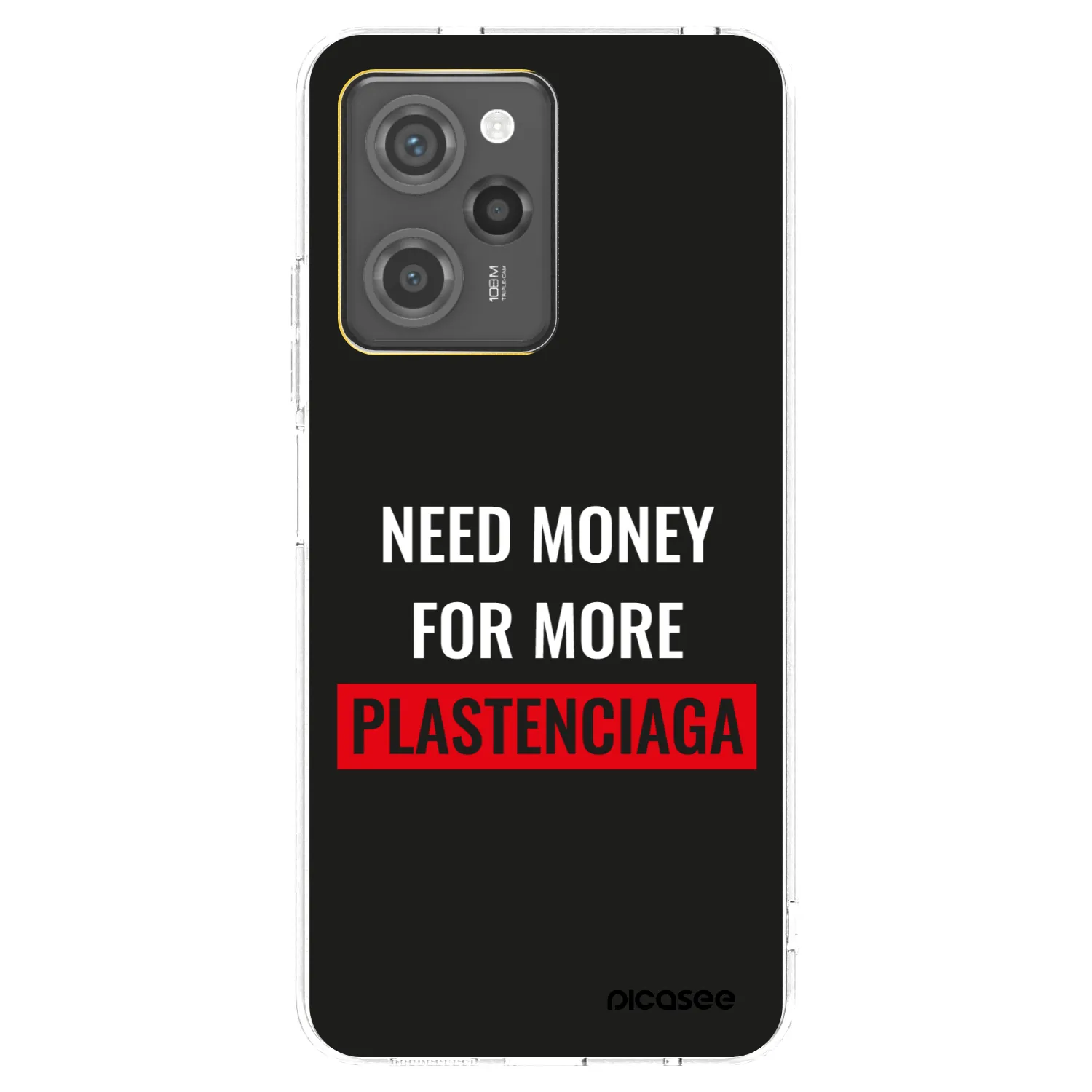 Picasee crna silikonska maskica za Xiaomi Poco X5 Pro - More PLASTENCIAGA