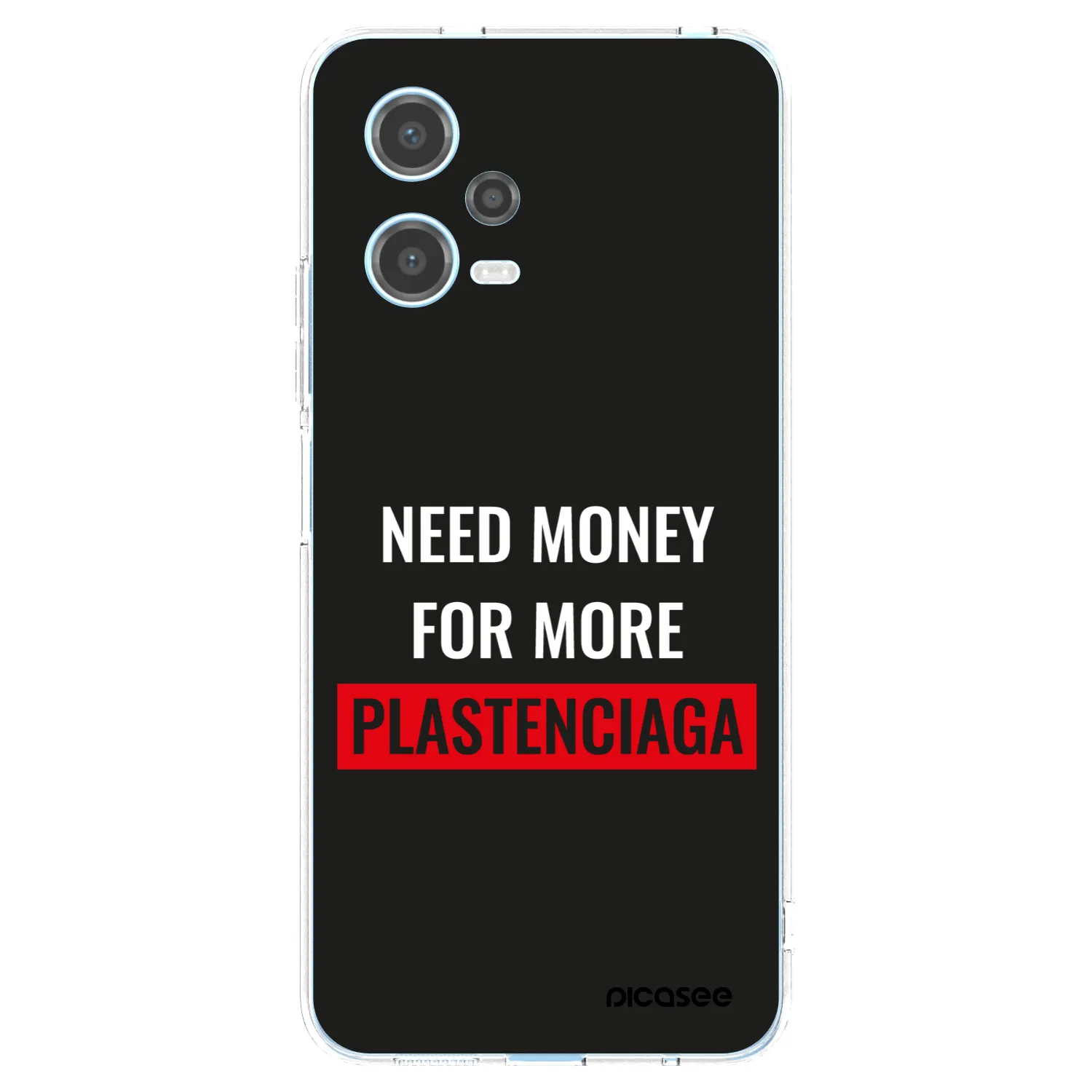 Picasee silikonska prozirna maskica za Xiaomi Redmi Note 12 5G - More PLASTENCIAGA