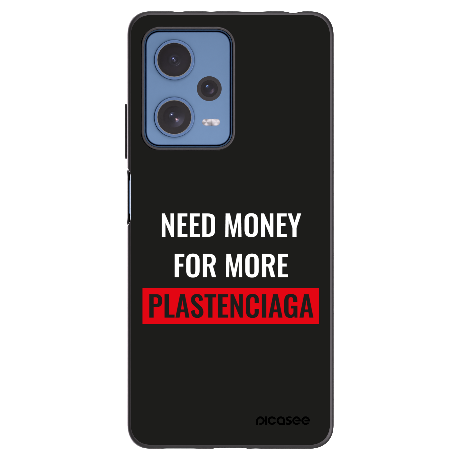 Picasee crna silikonska maskica za Xiaomi Redmi Note 12 Pro 5G - More PLASTENCIAGA
