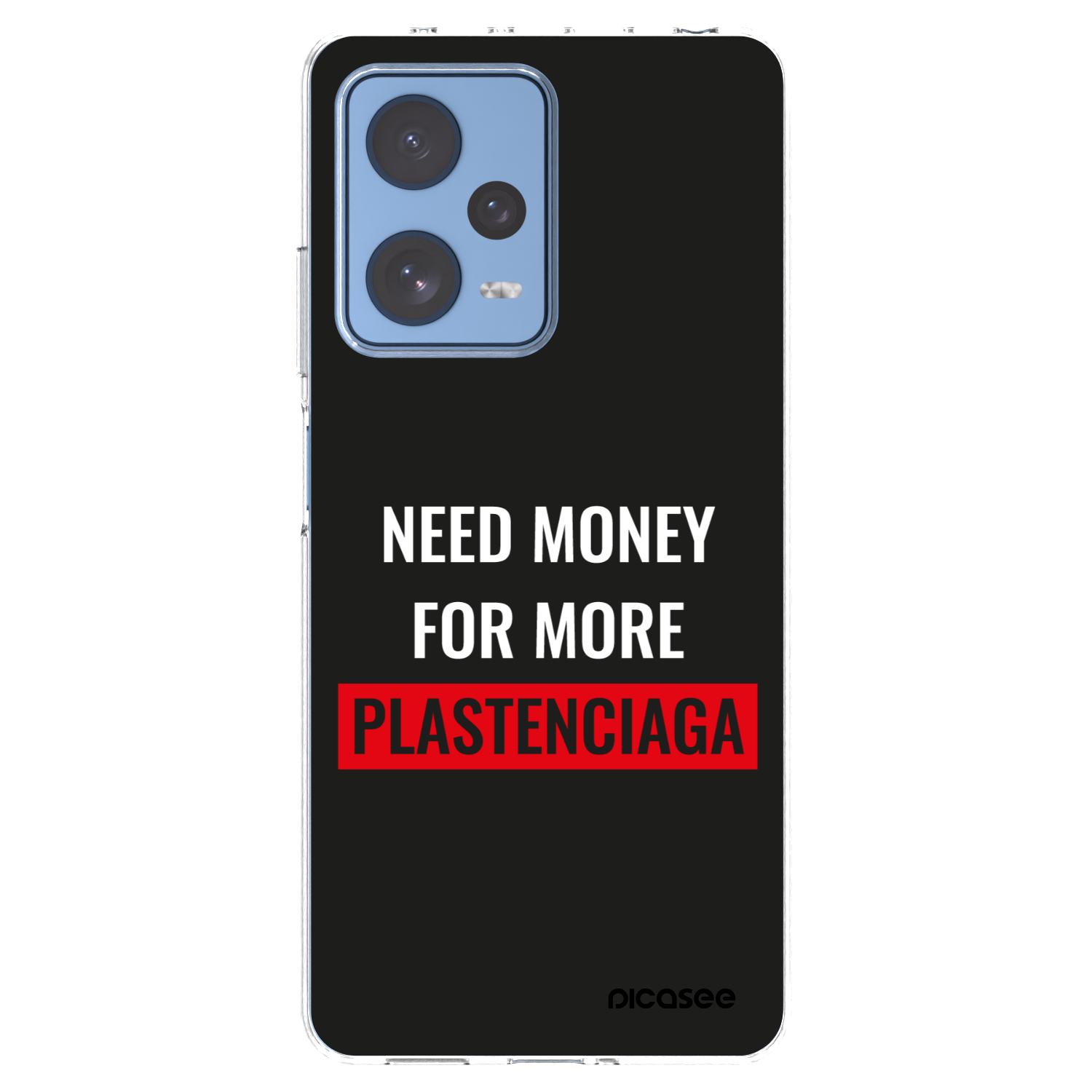 Picasee silikonska prozirna maskica za Xiaomi Redmi Note 12 Pro 5G - More PLASTENCIAGA