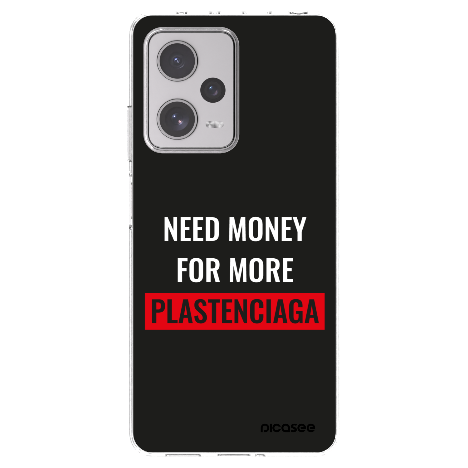 Picasee silikonska prozirna maskica za Xiaomi Redmi Note 12 Pro+ 5G - More PLASTENCIAGA