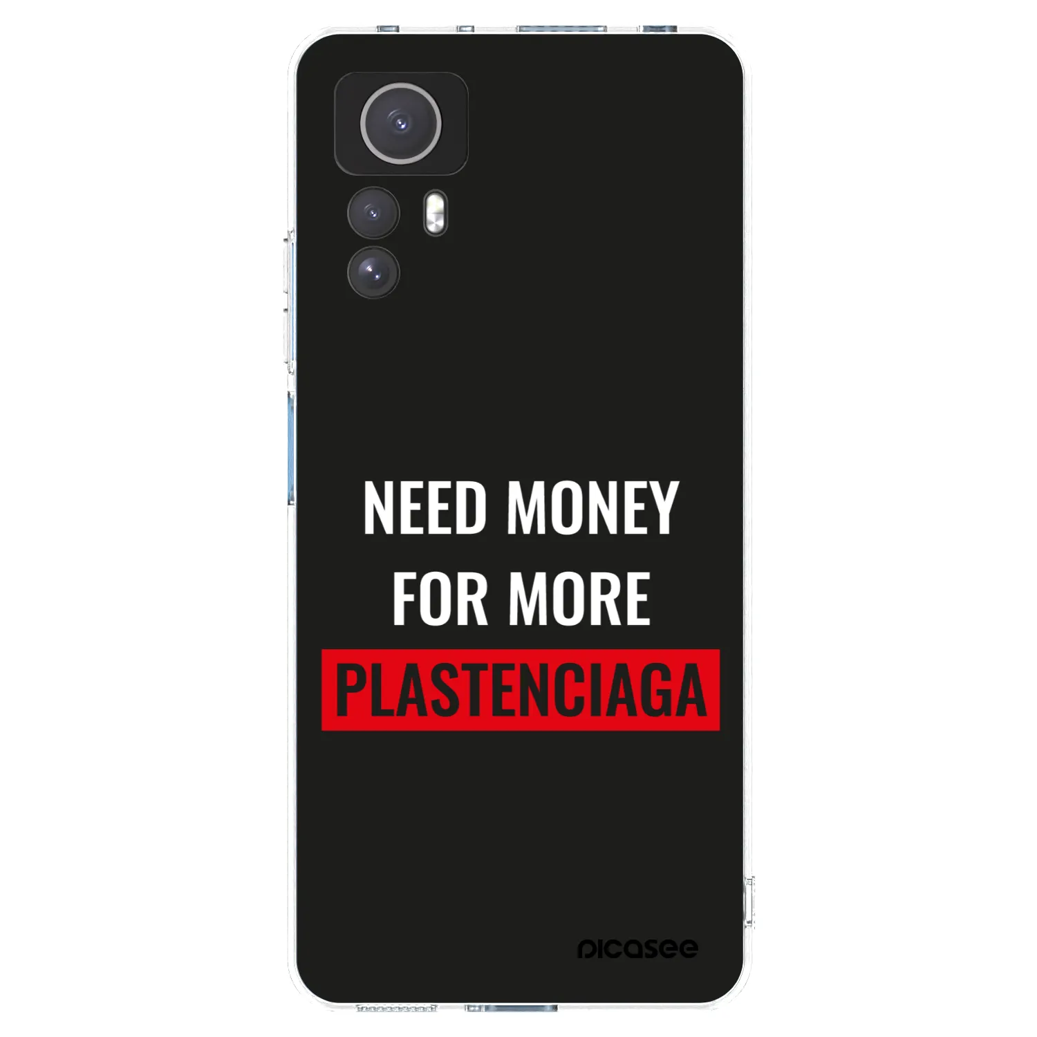Picasee silikonska prozirna maskica za Xiaomi Redmi Note 12S - More PLASTENCIAGA