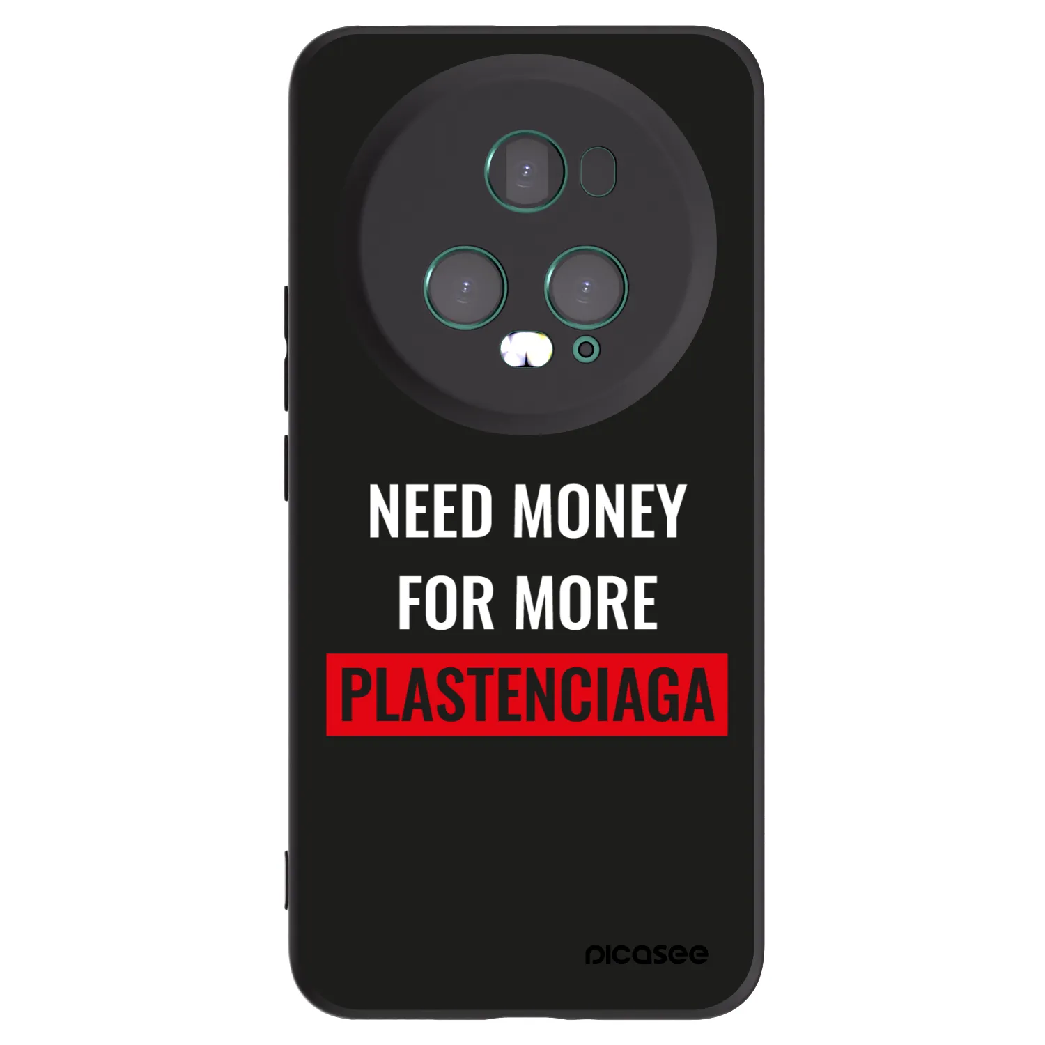Picasee crna silikonska maskica za Honor Magic5 Pro - More PLASTENCIAGA