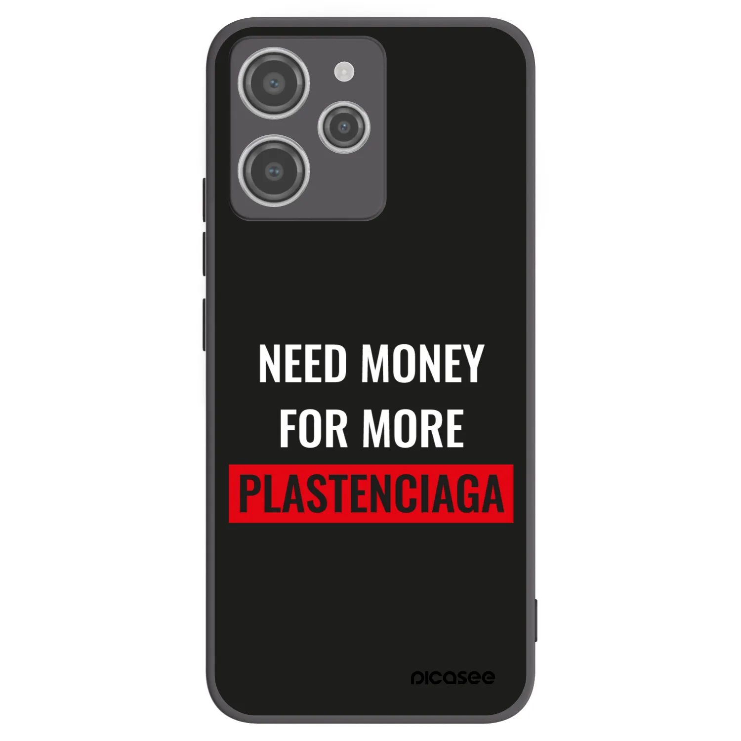 Picasee crna silikonska maskica za Xiaomi Redmi 12 4G - More PLASTENCIAGA