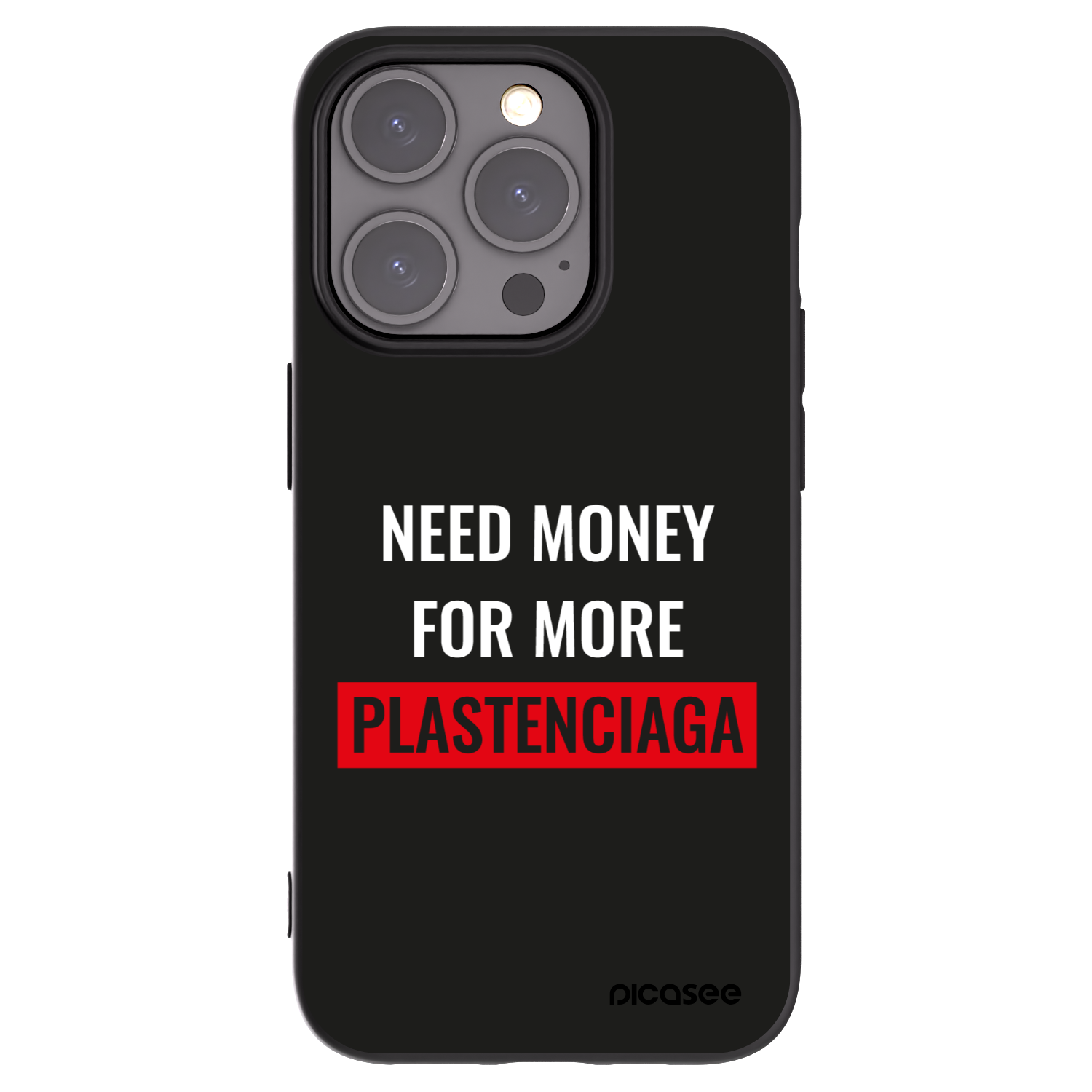 Picasee crna silikonska maskica za Apple iPhone 15 Pro - More PLASTENCIAGA