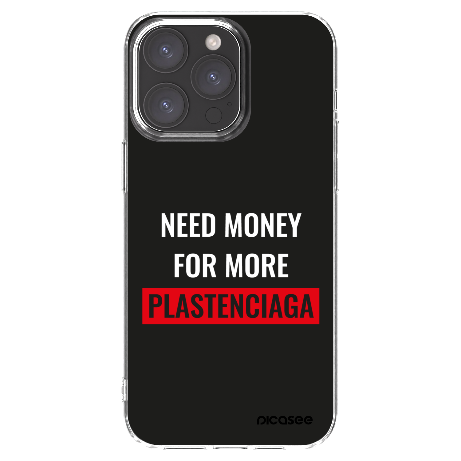 Picasee silikonska prozirna maskica za Apple iPhone 15 Pro Max - More PLASTENCIAGA