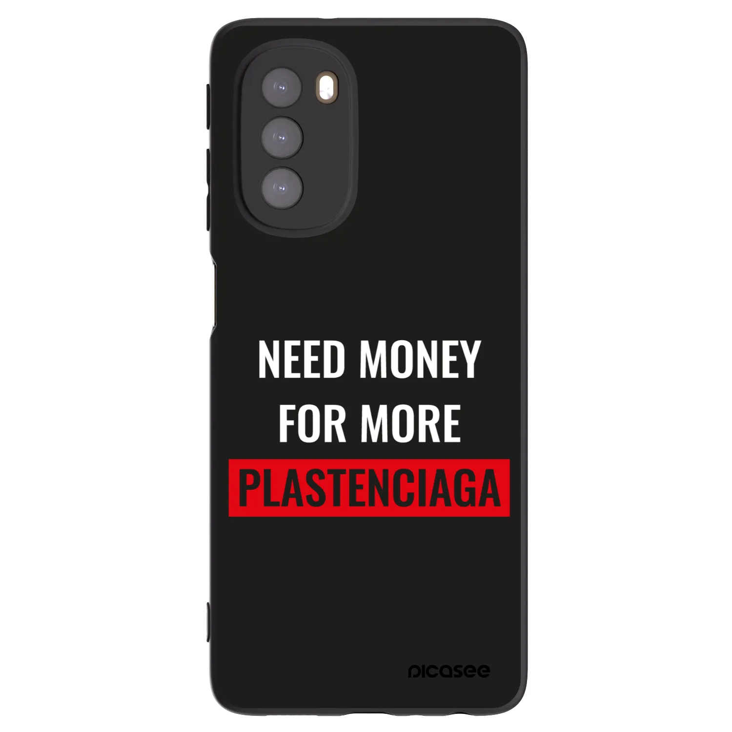 Picasee crna silikonska maskica za Motorola Moto G51 - More PLASTENCIAGA