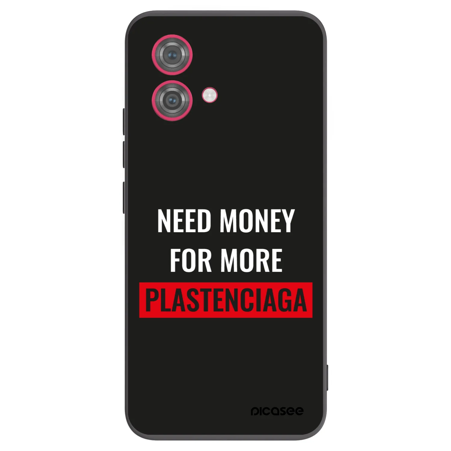 Picasee crna silikonska maskica za Motorola Moto G84 5G - More PLASTENCIAGA