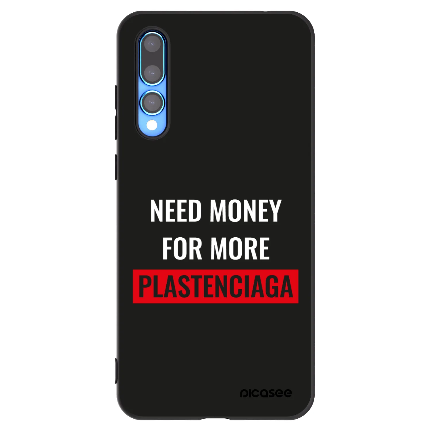 Picasee crna silikonska maskica za Huawei P20 Pro - More PLASTENCIAGA