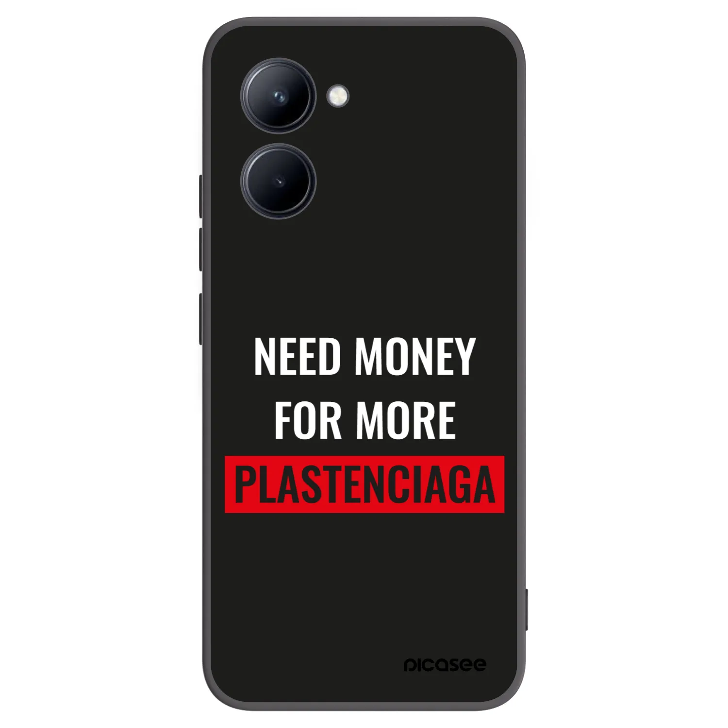Picasee crna silikonska maskica za Realme C33 (2023) - More PLASTENCIAGA