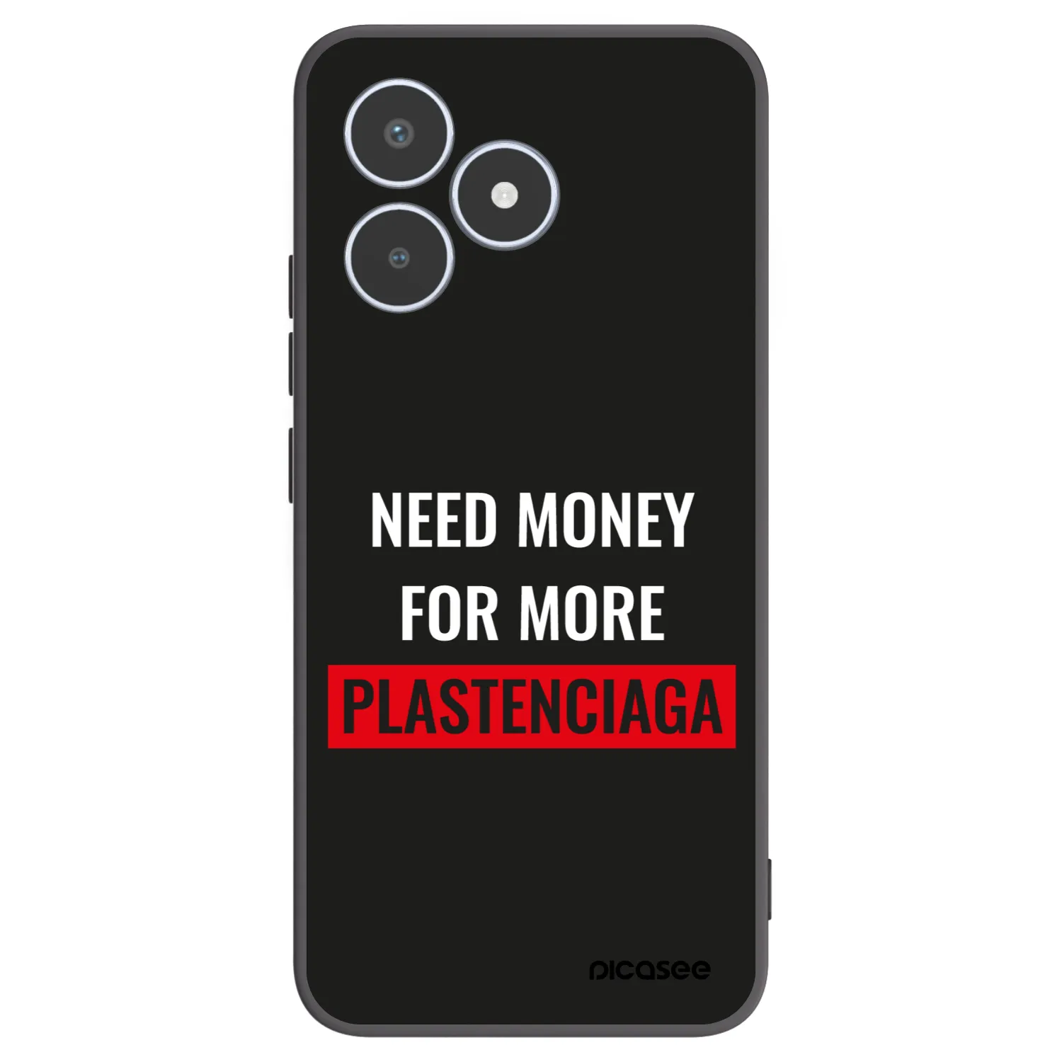 Picasee crna silikonska maskica za Realme C53 - More PLASTENCIAGA