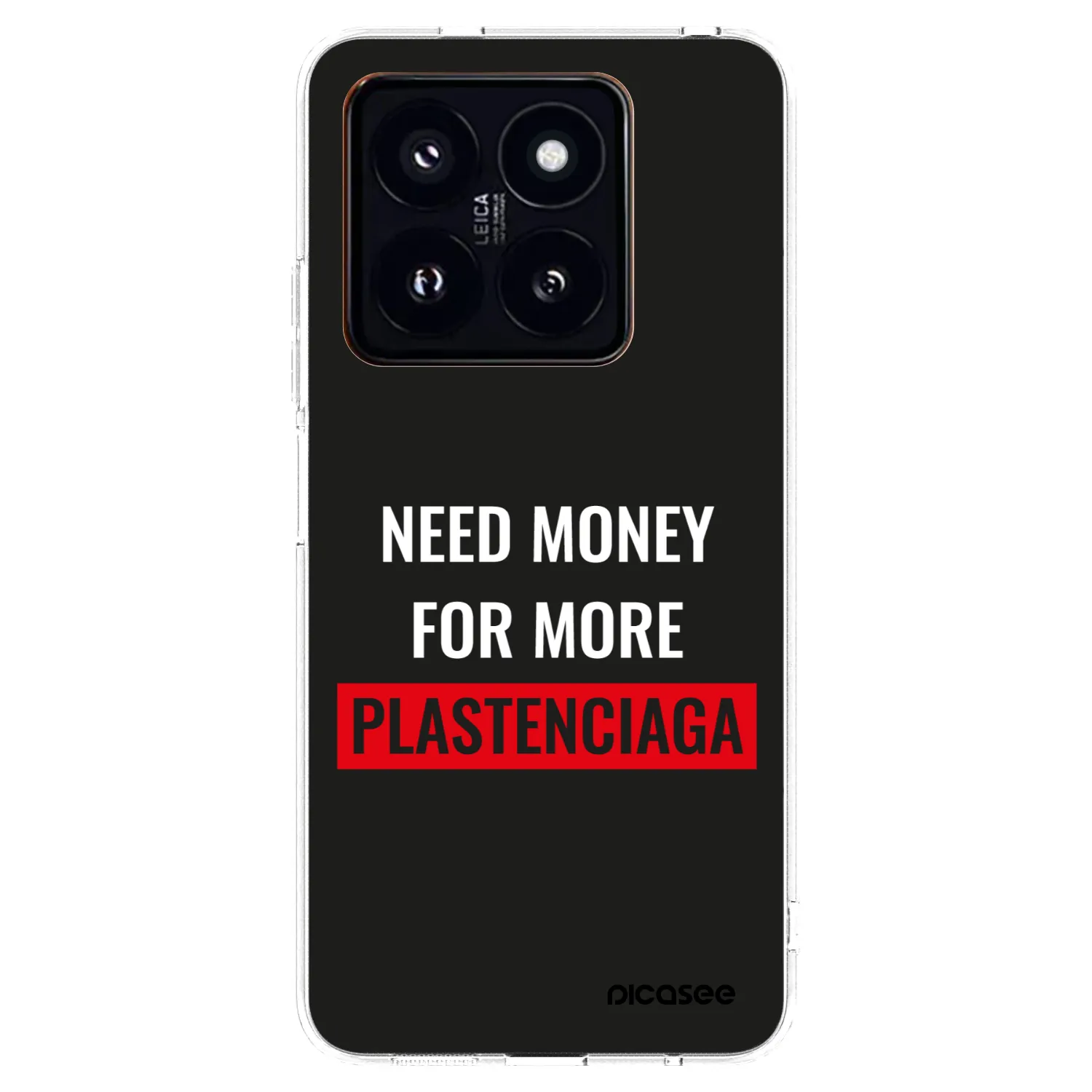Picasee silikonska prozirna maskica za Xiaomi 14 Pro - More PLASTENCIAGA