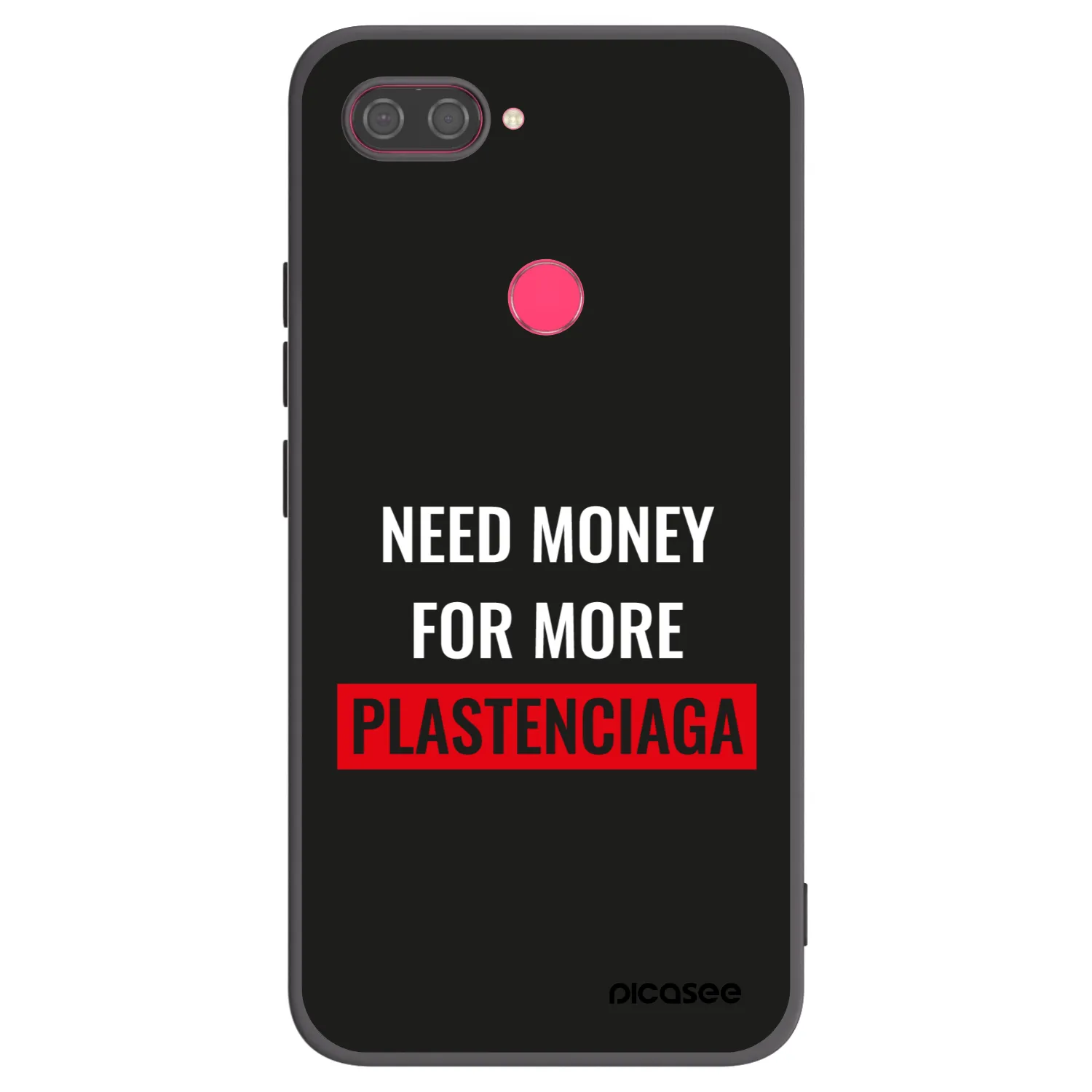 Picasee crna silikonska maskica za Xiaomi Mi 8 Lite - More PLASTENCIAGA