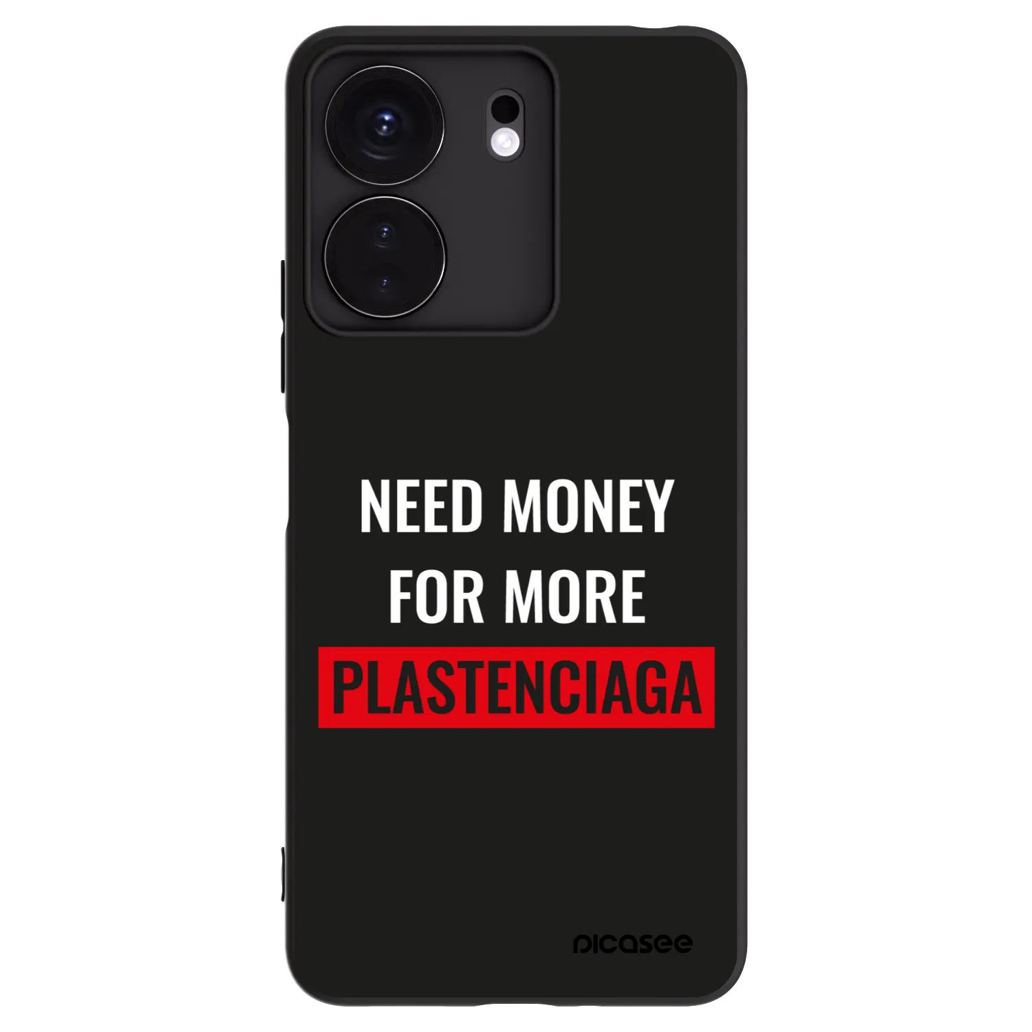 Picasee crna silikonska maskica za Xiaomi Redmi 13C 4G - More PLASTENCIAGA