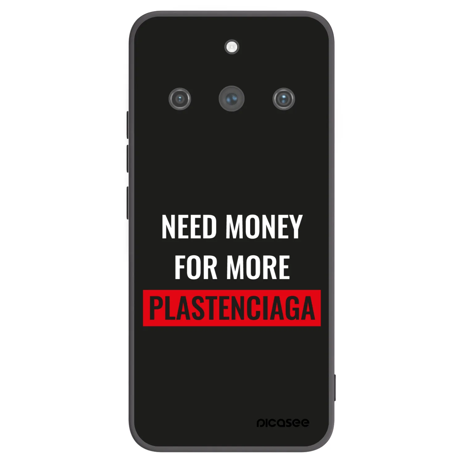 Picasee crna silikonska maskica za Realme 11 Pro+ - More PLASTENCIAGA