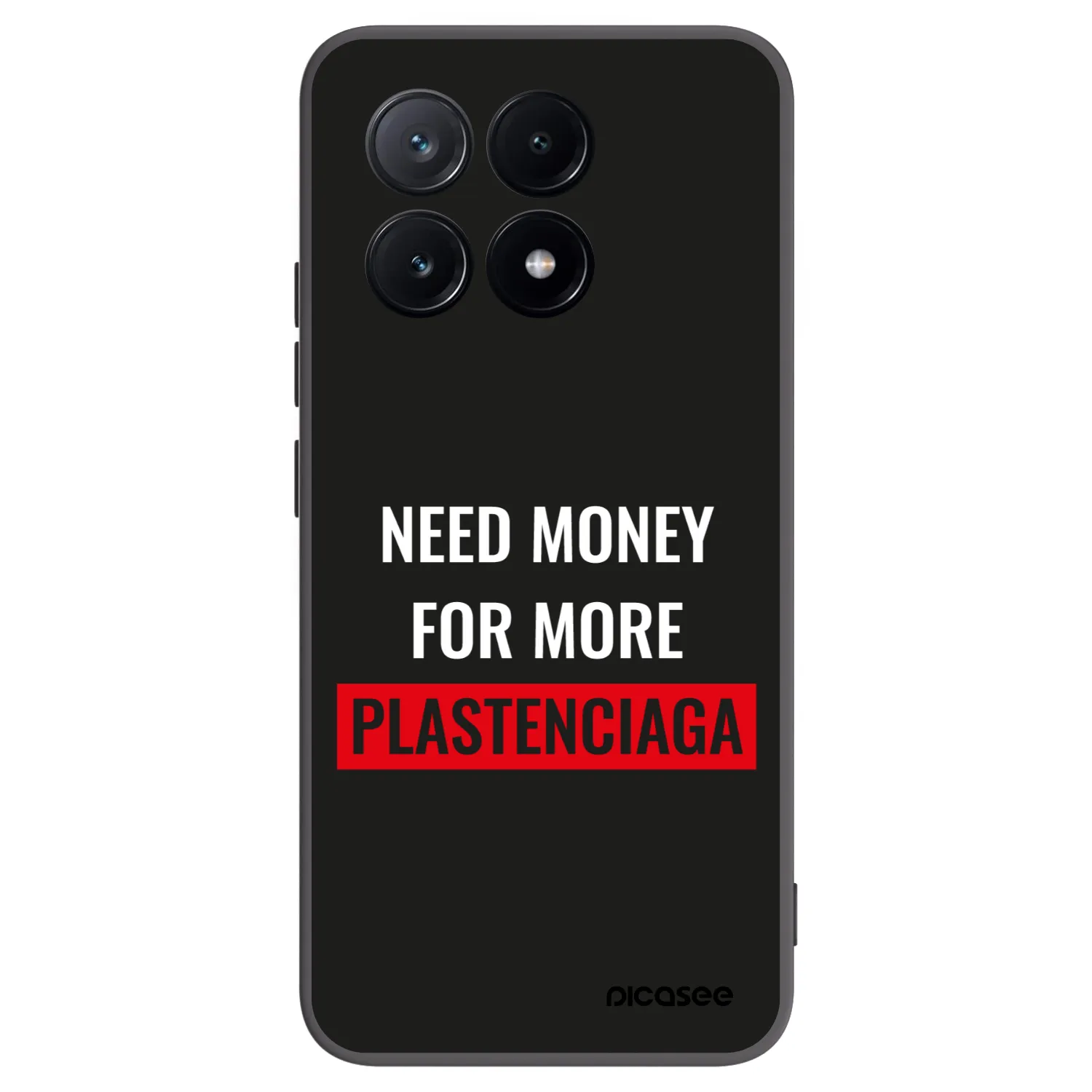 Picasee crna silikonska maskica za Xiaomi Poco X6 Pro - More PLASTENCIAGA