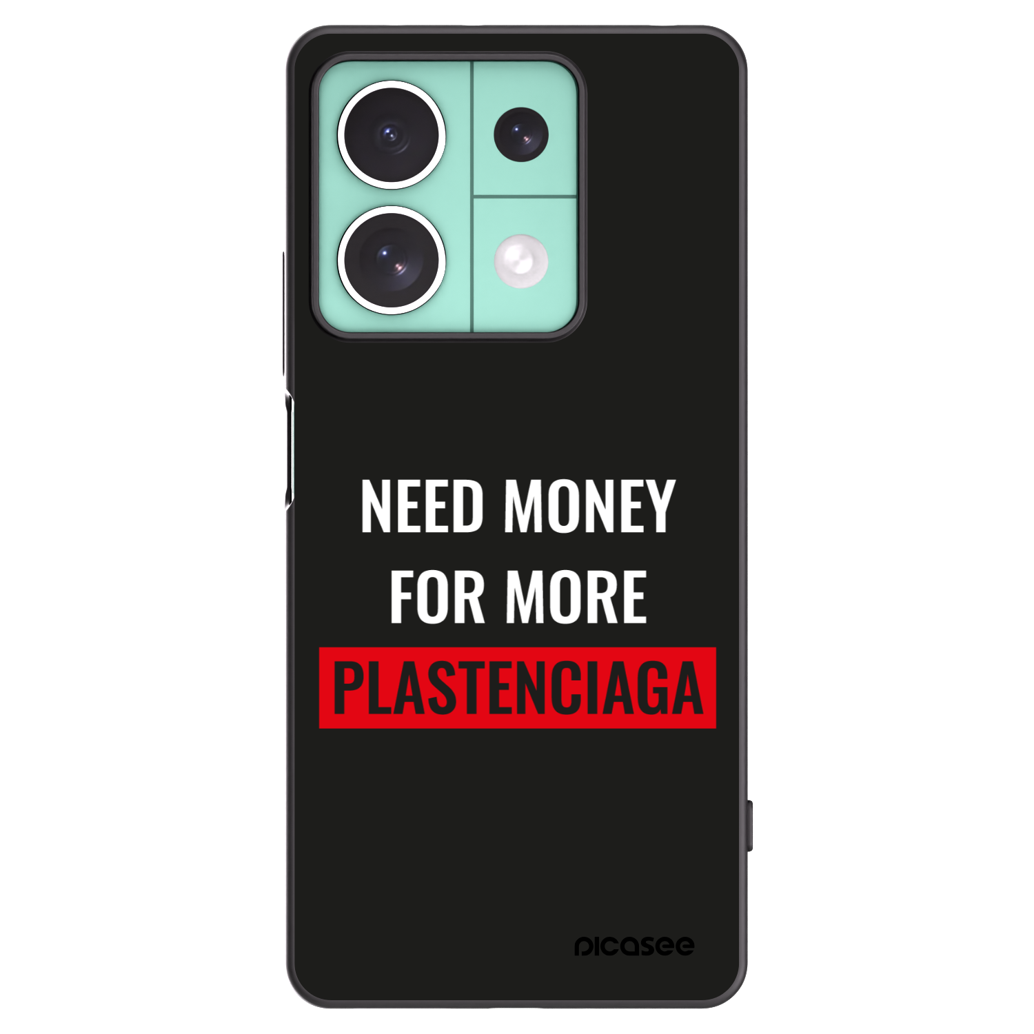 Picasee crna silikonska maskica za Xiaomi Redmi Note 13 5G - More PLASTENCIAGA