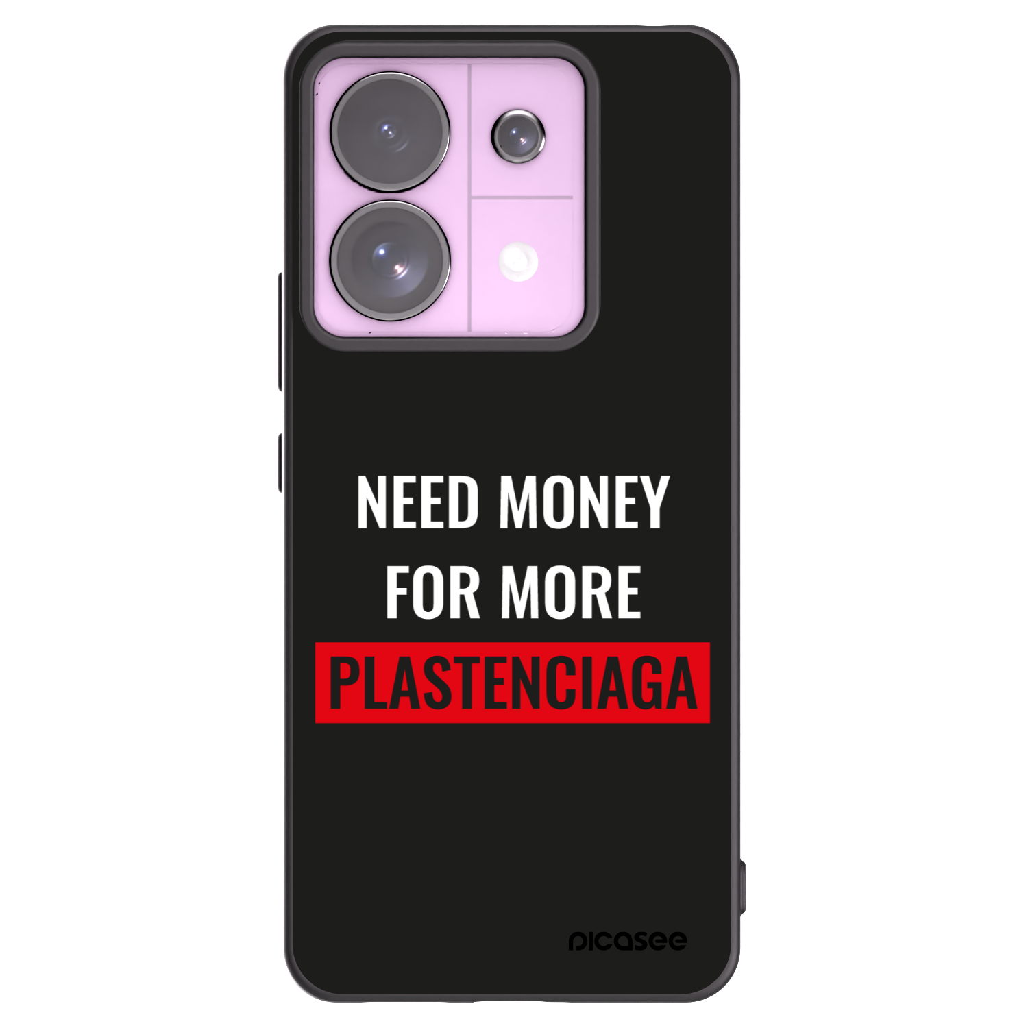 Picasee crna silikonska maskica za Xiaomi Redmi Note 13 Pro 5G - More PLASTENCIAGA