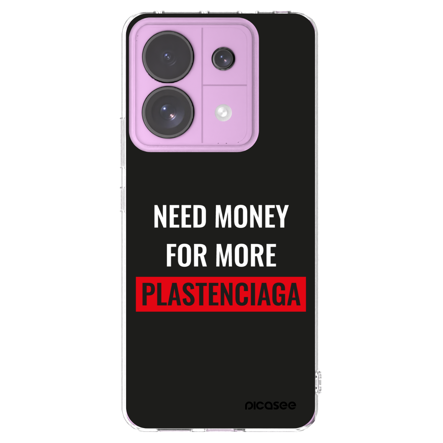 Picasee silikonska prozirna maskica za Xiaomi Redmi Note 13 Pro 5G - More PLASTENCIAGA