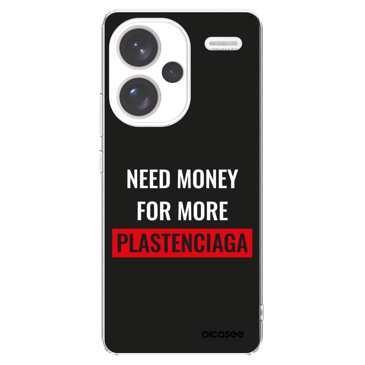 Picasee silikonska prozirna maskica za Xiaomi Redmi Note 13 Pro+ 5G - More PLASTENCIAGA