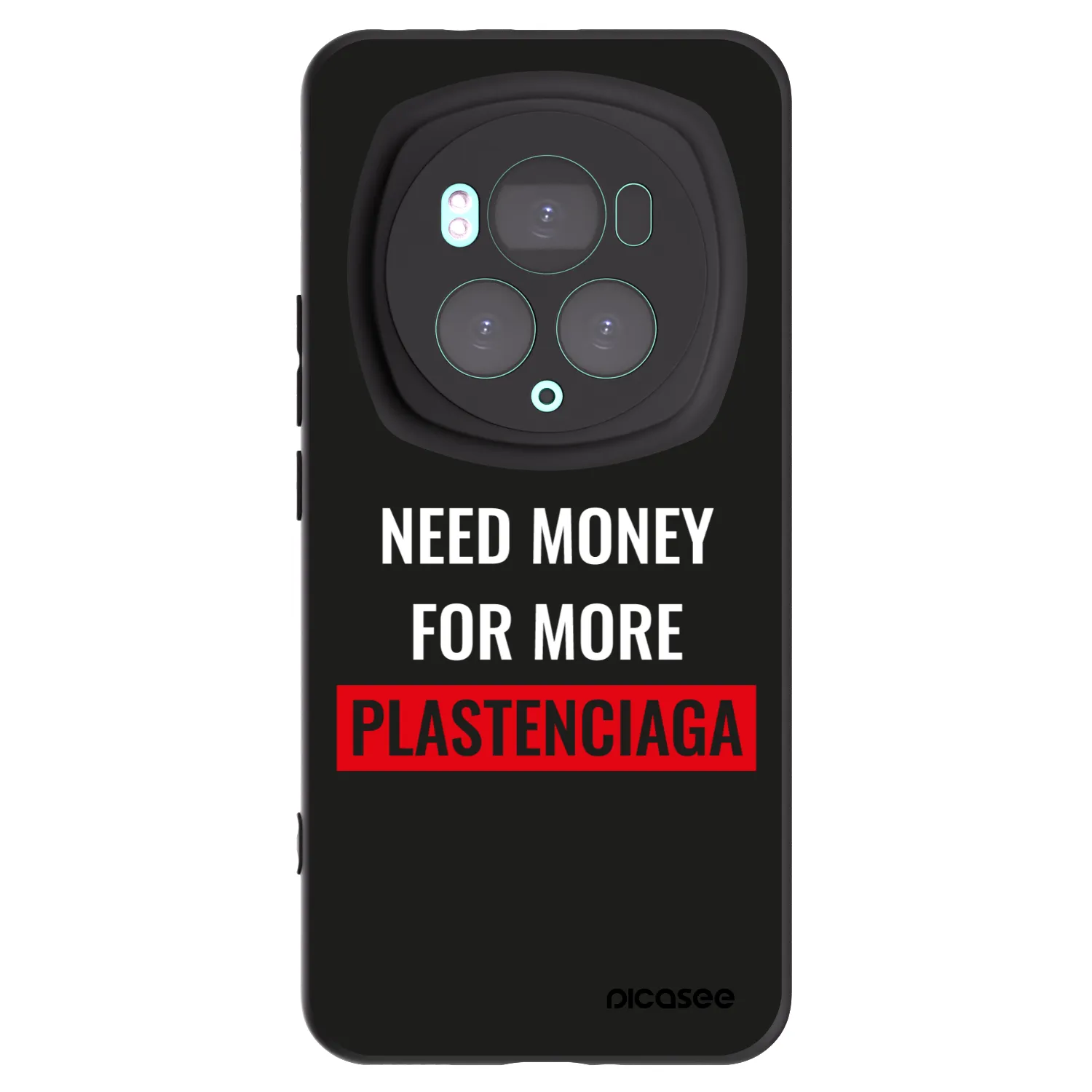 Picasee crna silikonska maskica za Honor Magic6 Pro - More PLASTENCIAGA