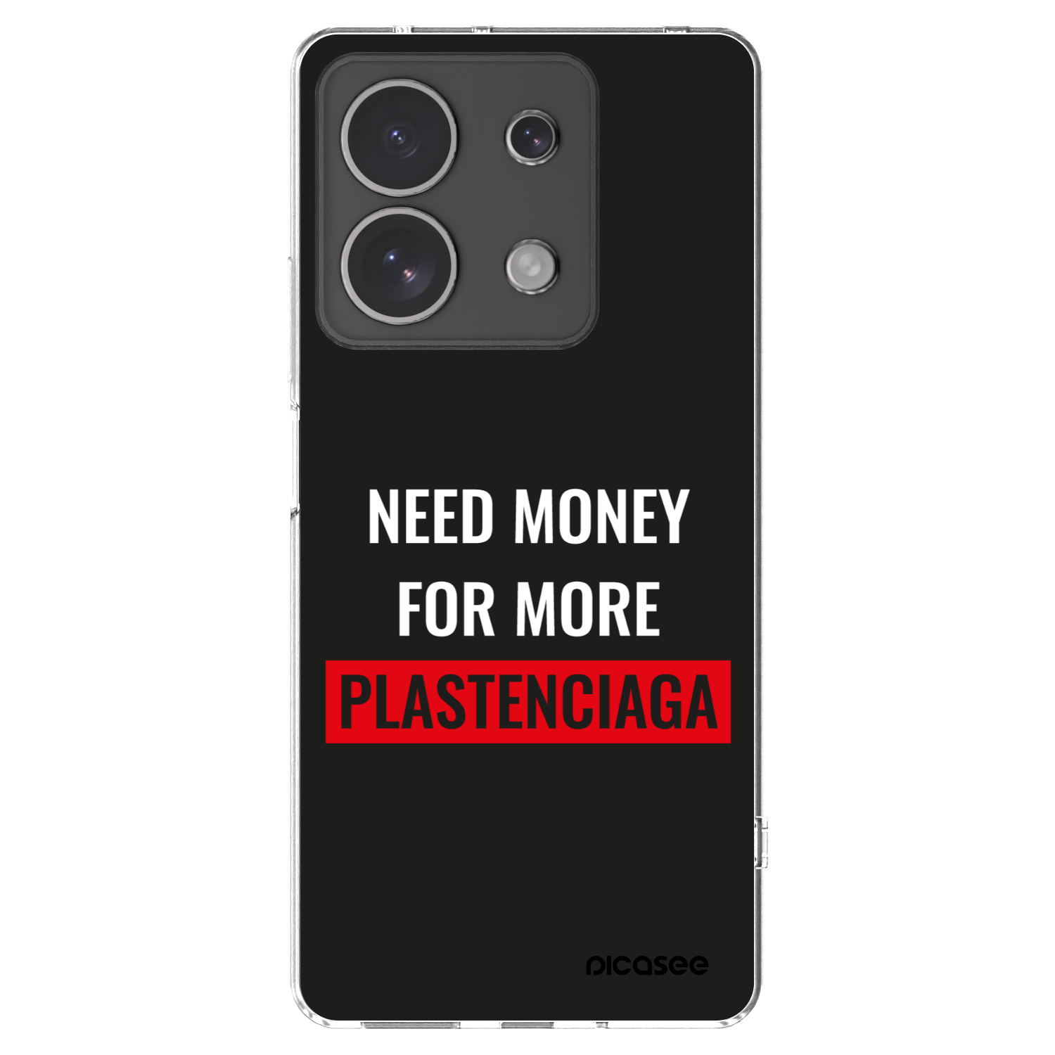 Picasee silikonska prozirna maskica za Xiaomi Redmi Note 13 4G - More PLASTENCIAGA