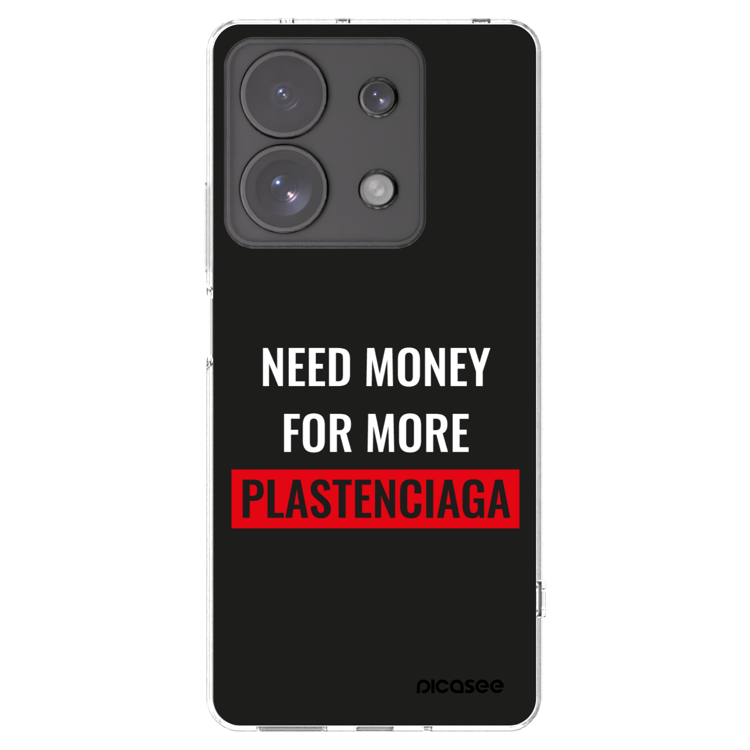 Picasee silikonska prozirna maskica za Xiaomi Redmi Note 13 Pro 4G - More PLASTENCIAGA