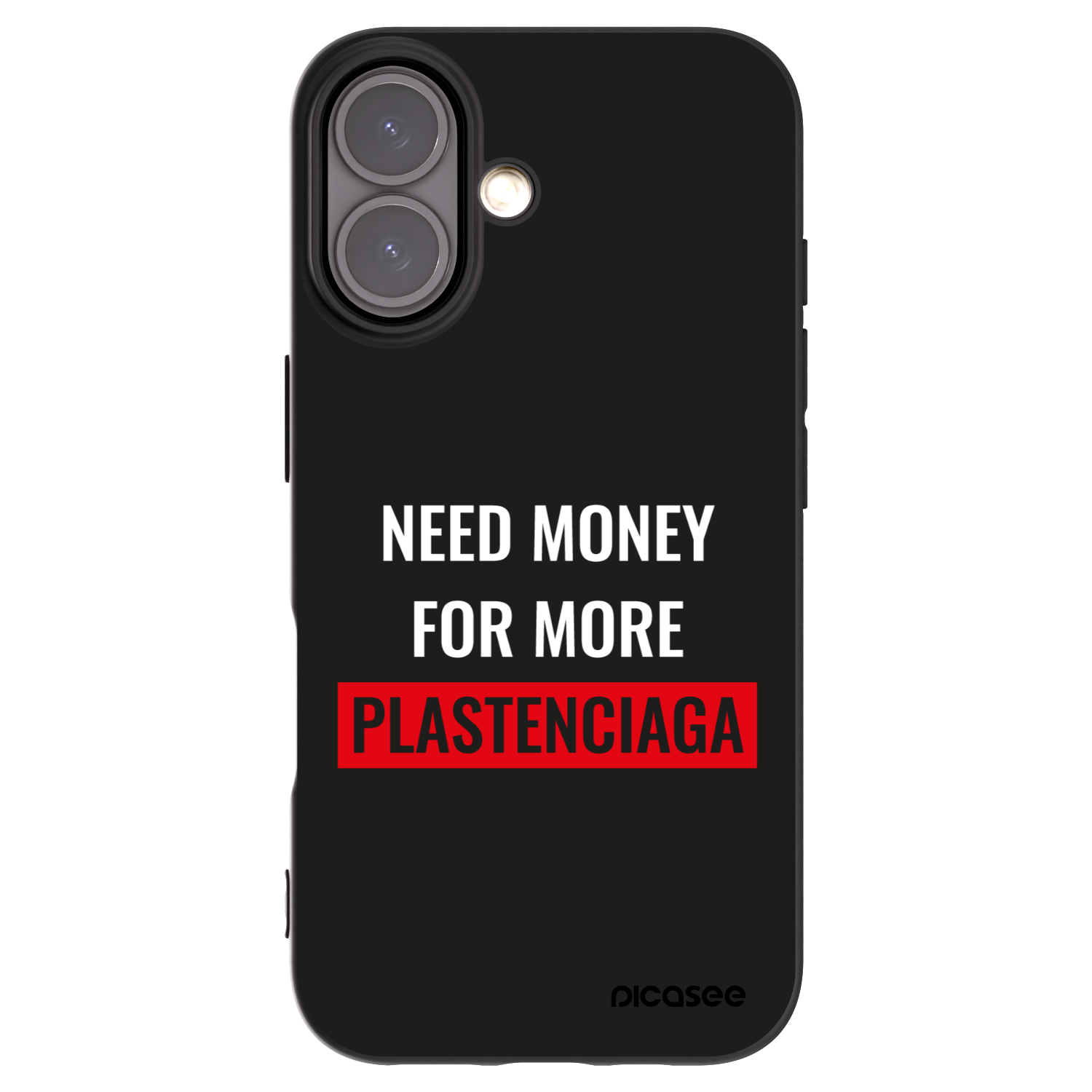 Picasee crna silikonska maskica za Apple iPhone 16 - More PLASTENCIAGA