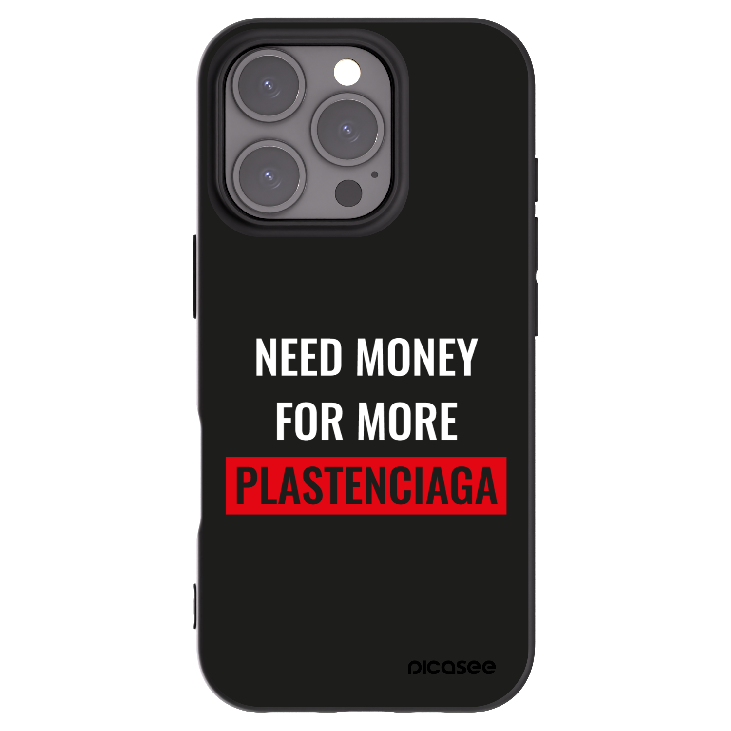 Picasee crna silikonska maskica za Apple iPhone 16 Pro - More PLASTENCIAGA