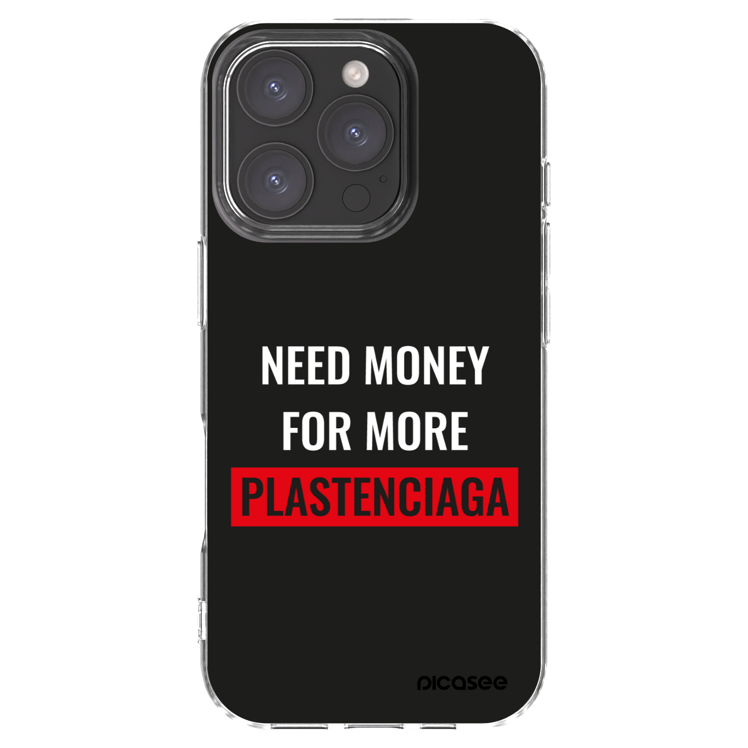 Picasee silikonska prozirna maskica za Apple iPhone 16 Pro - More PLASTENCIAGA