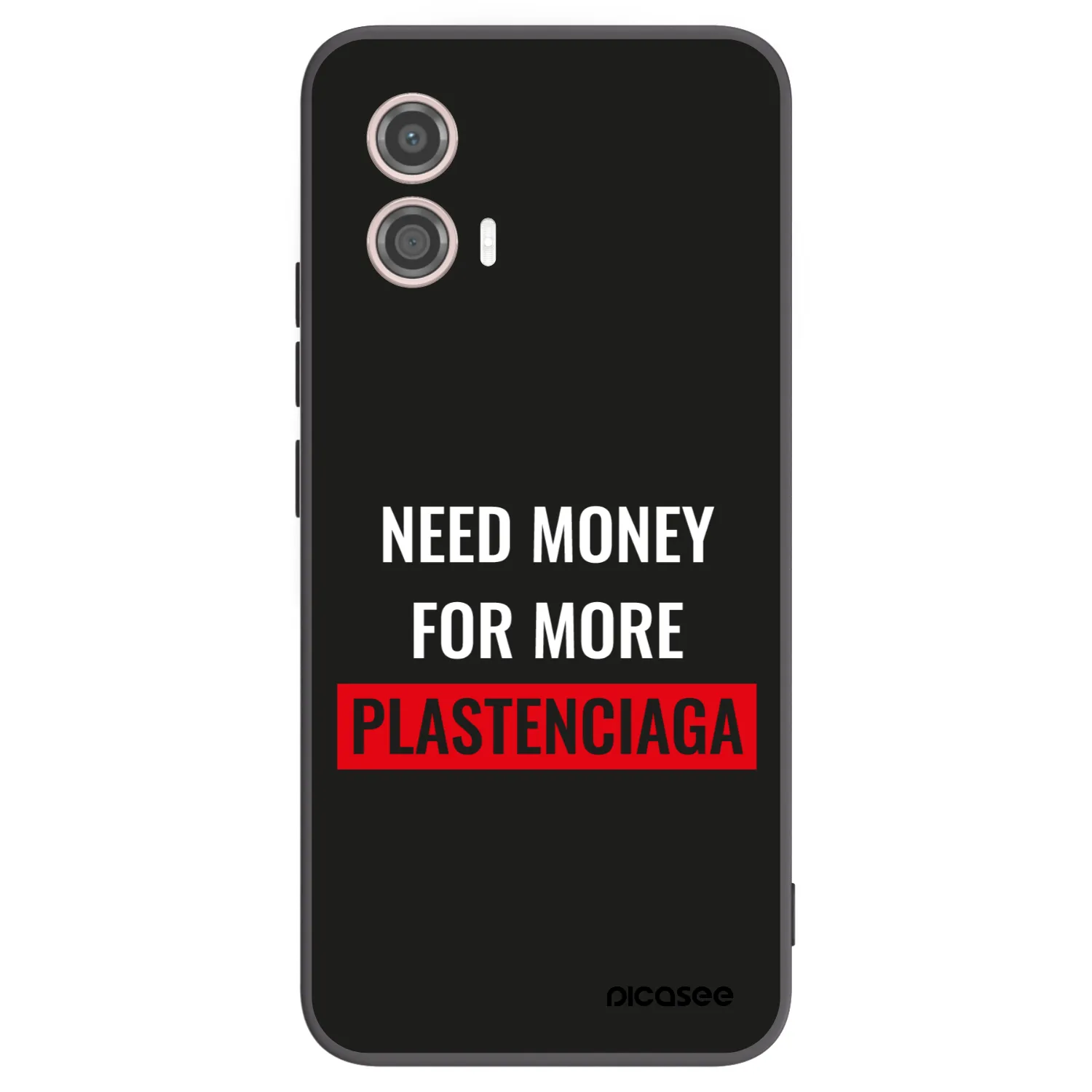 Picasee crna silikonska maskica za Motorola Moto G53 5G - More PLASTENCIAGA