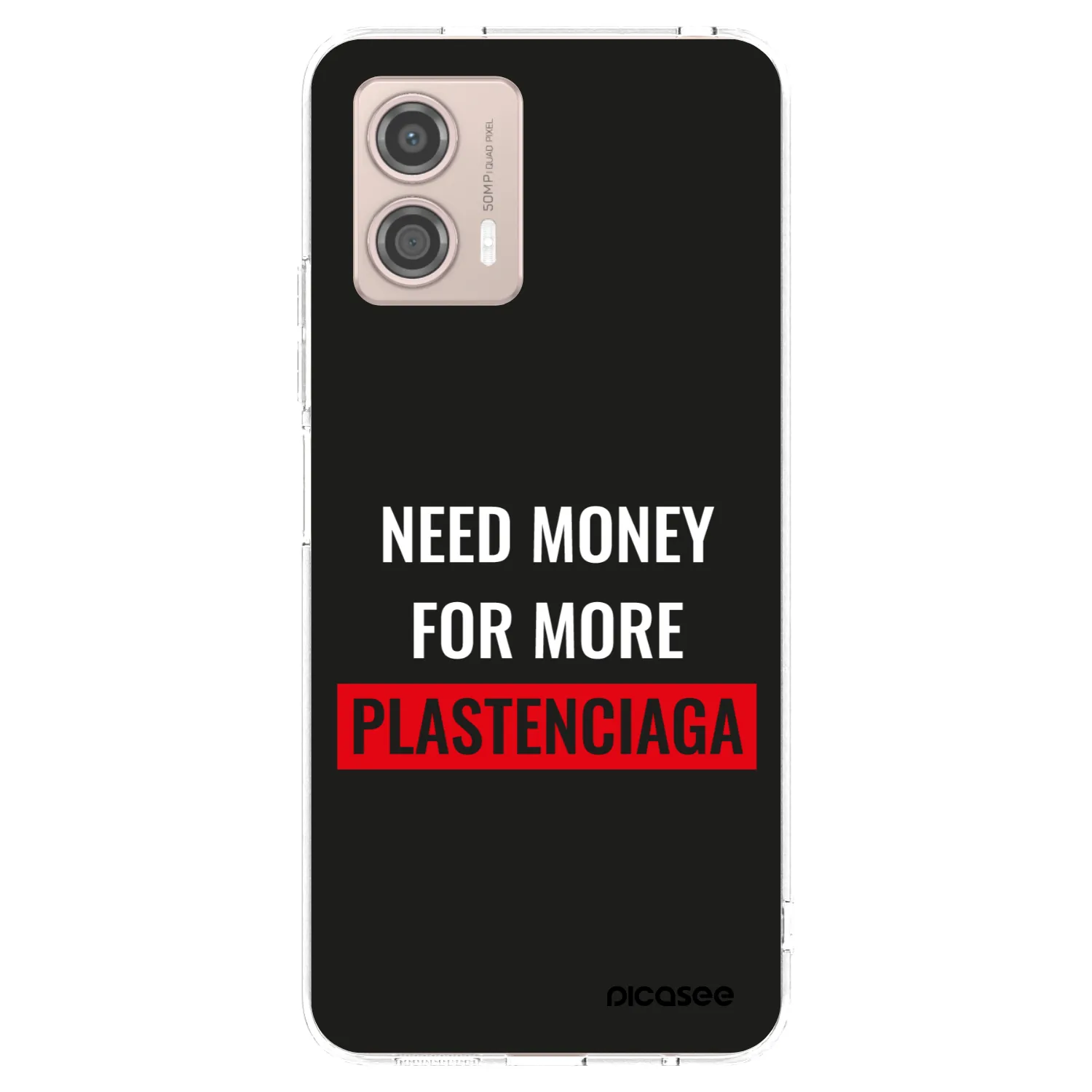 Picasee silikonska prozirna maskica za Motorola Moto G53 5G - More PLASTENCIAGA