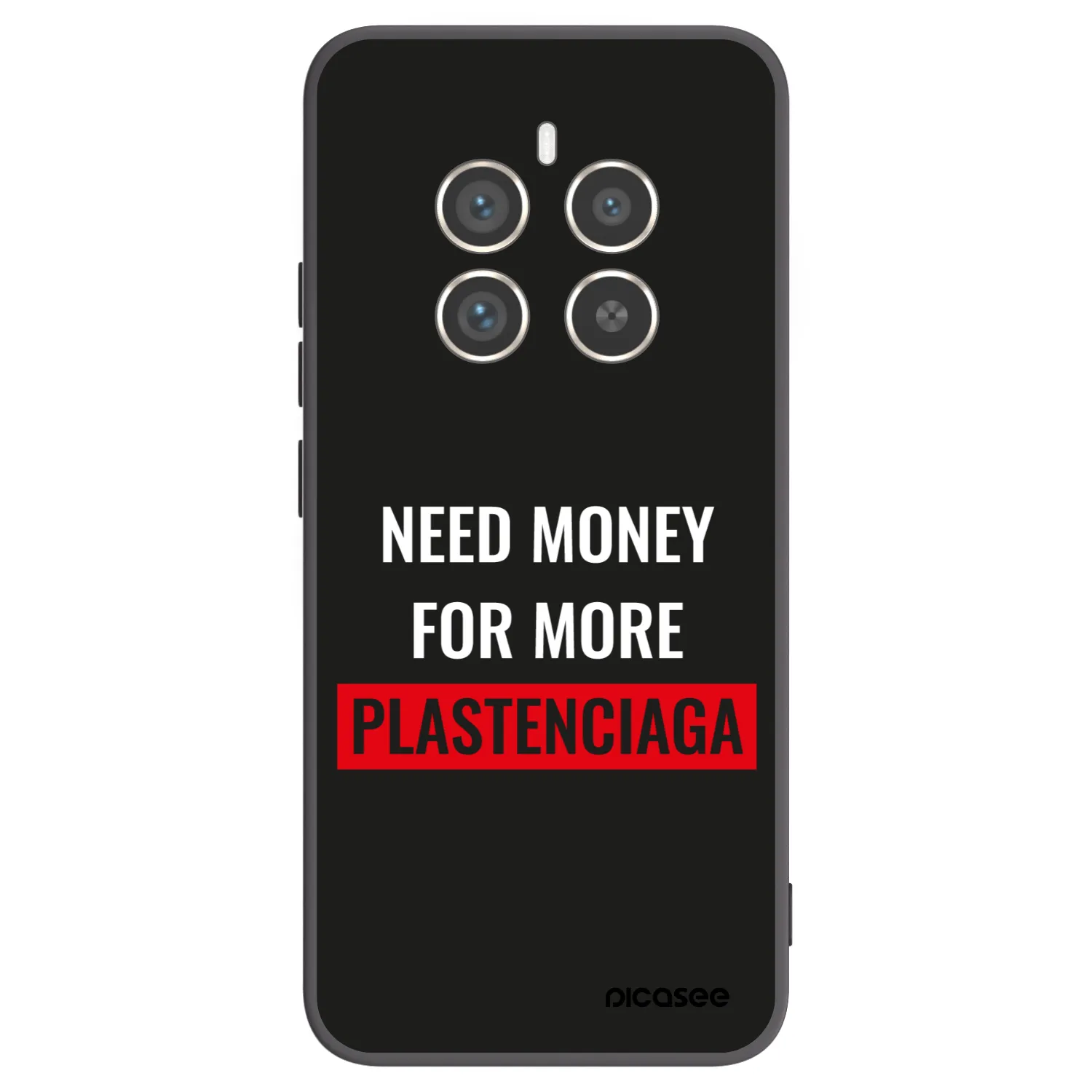 Picasee crna silikonska maskica za Realme 12 Pro 5G - More PLASTENCIAGA