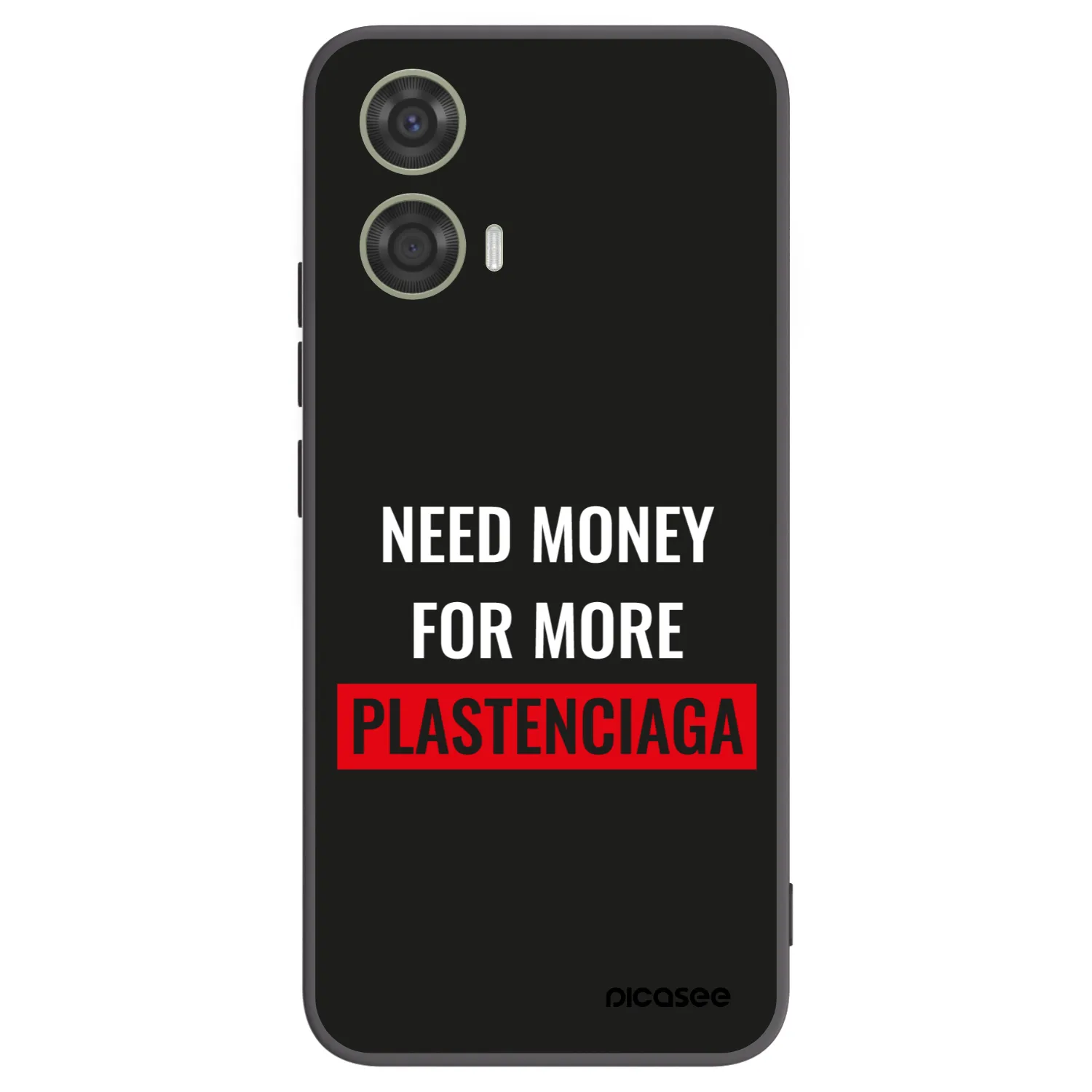 Picasee crna silikonska maskica za Motorola Moto G24 - More PLASTENCIAGA