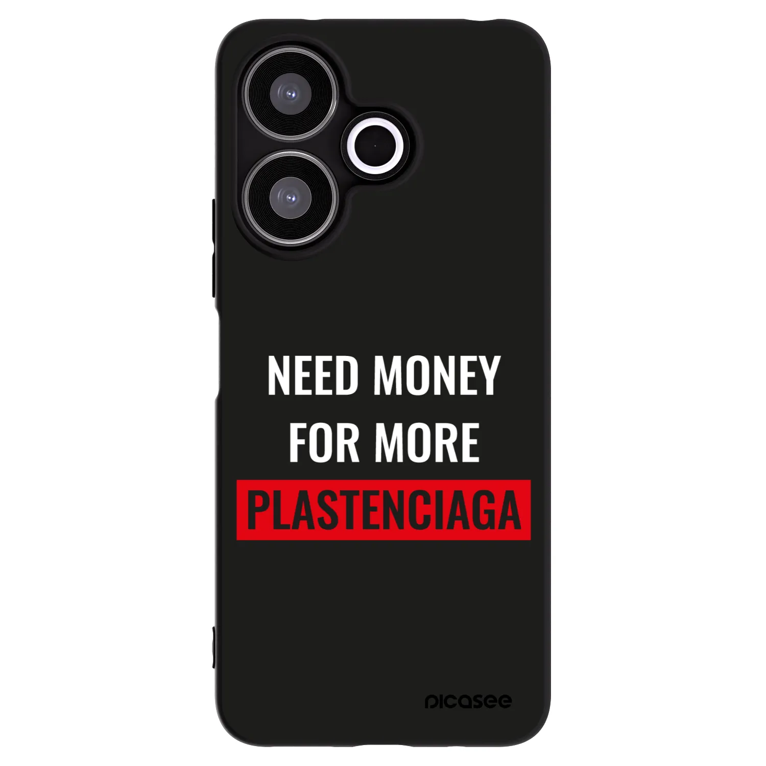Picasee crna silikonska maskica za Xiaomi Redmi 13 4G - More PLASTENCIAGA