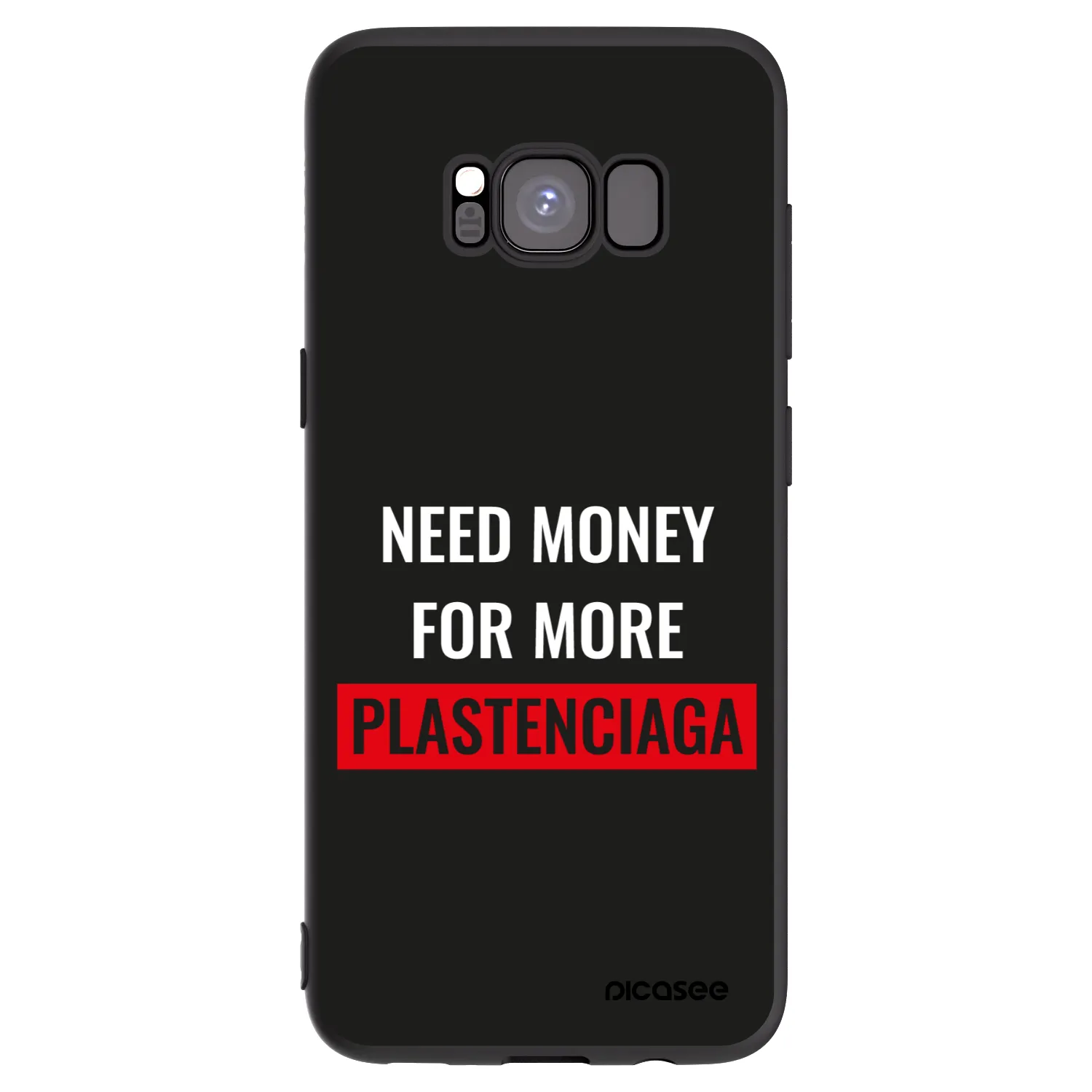 Picasee crna silikonska maskica za Samsung Galaxy S8 G950F - More PLASTENCIAGA